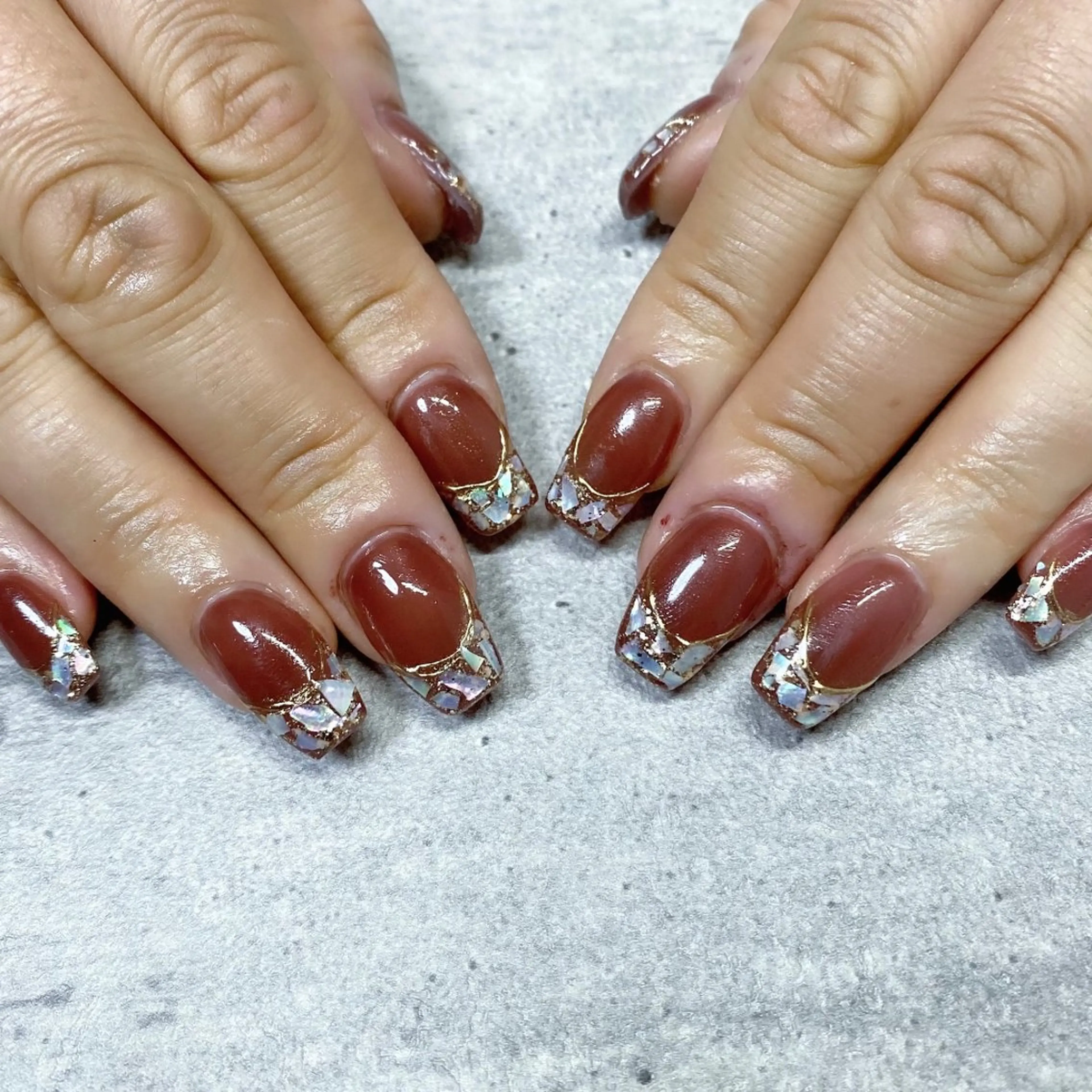 ネイル 長さ出し ハンドネイル Miley nailのネイルデザイン