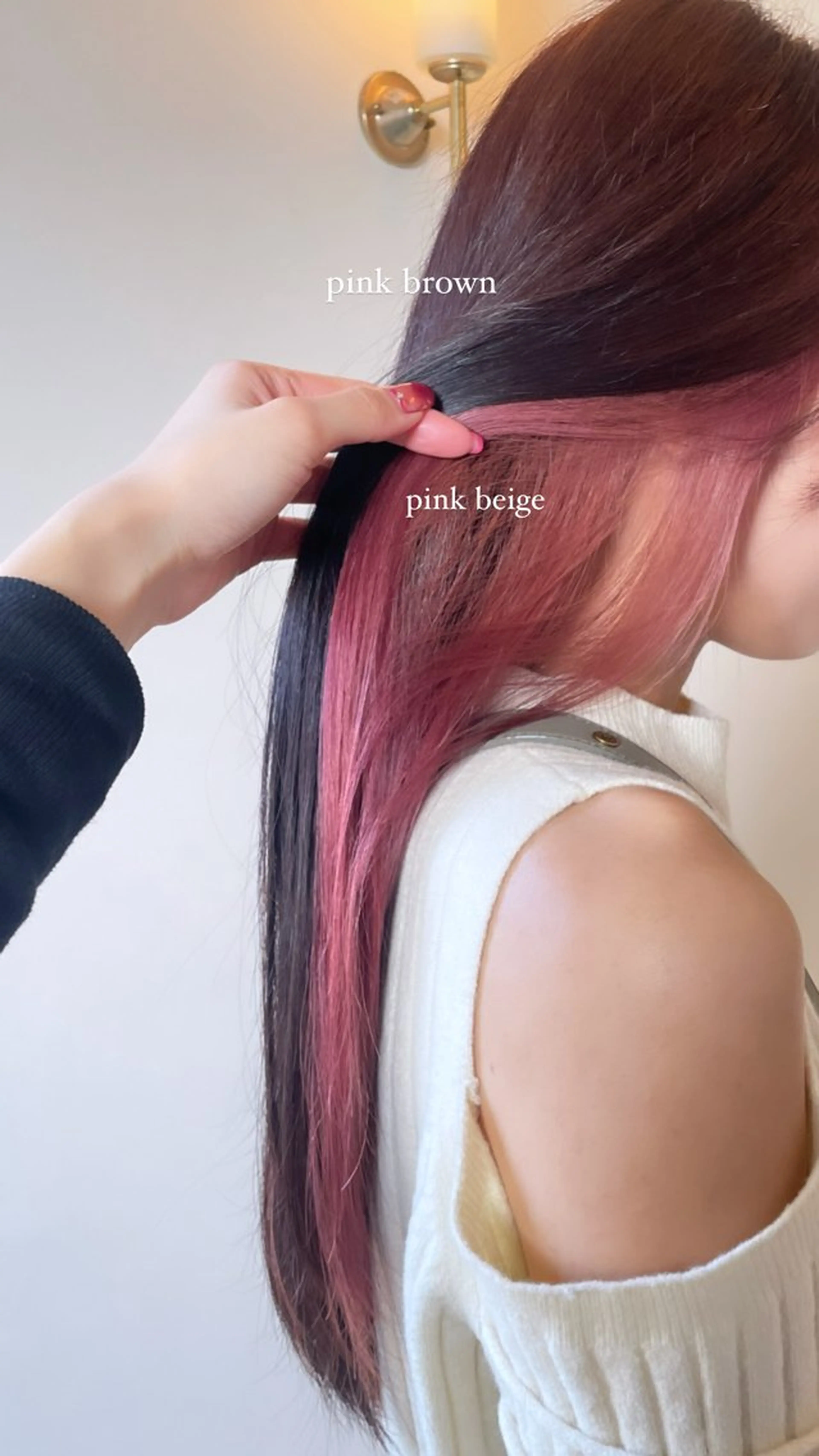 ミディアム カラー ピンクカラー Re.ly🎀 Ricoのヘアスタイル