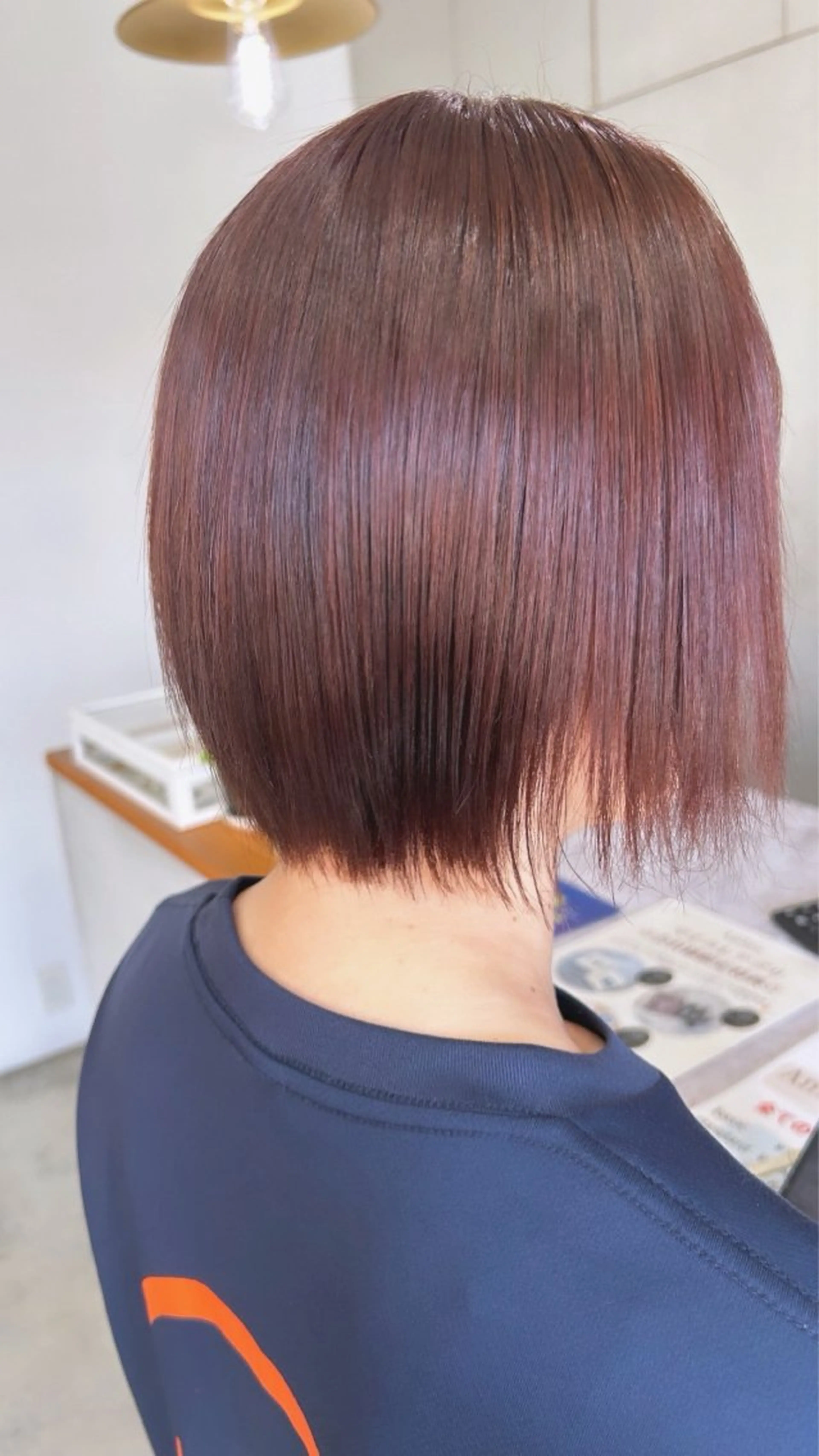 カラー ベージュカラー ピンクカラー ピンクベージュ 廣岡 悠愛のヘアスタイル