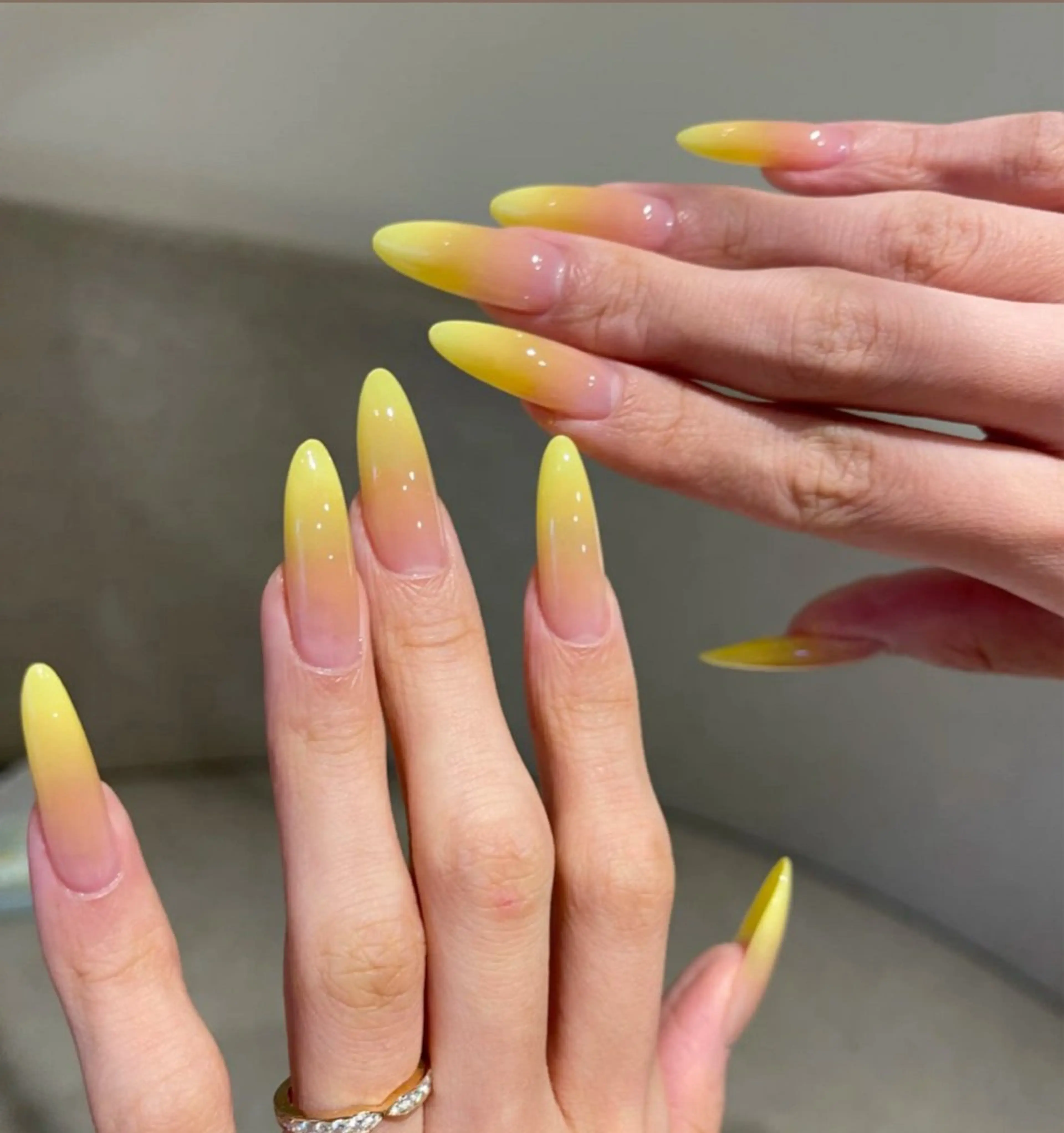 ネイル アートネイル オーロラネイル チークネイル フレンチネイル ガラスフレンチ 🎀🎀YooLi Nail Salonのネイルデザイン