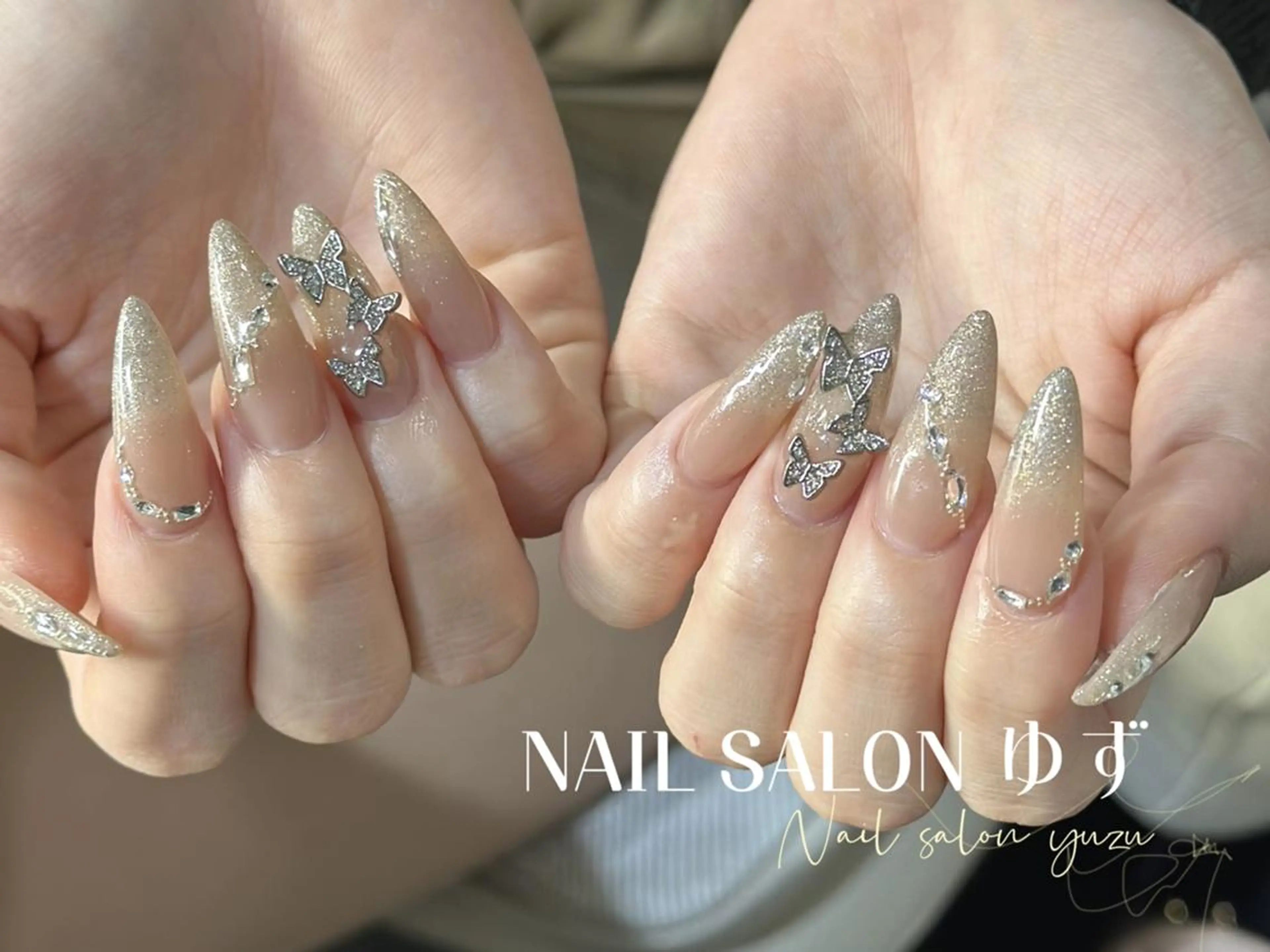 ネイル 長さ出し ハンドネイル ハンドケア MAKI💚💚💚 秋葉原.のネイルデザイン