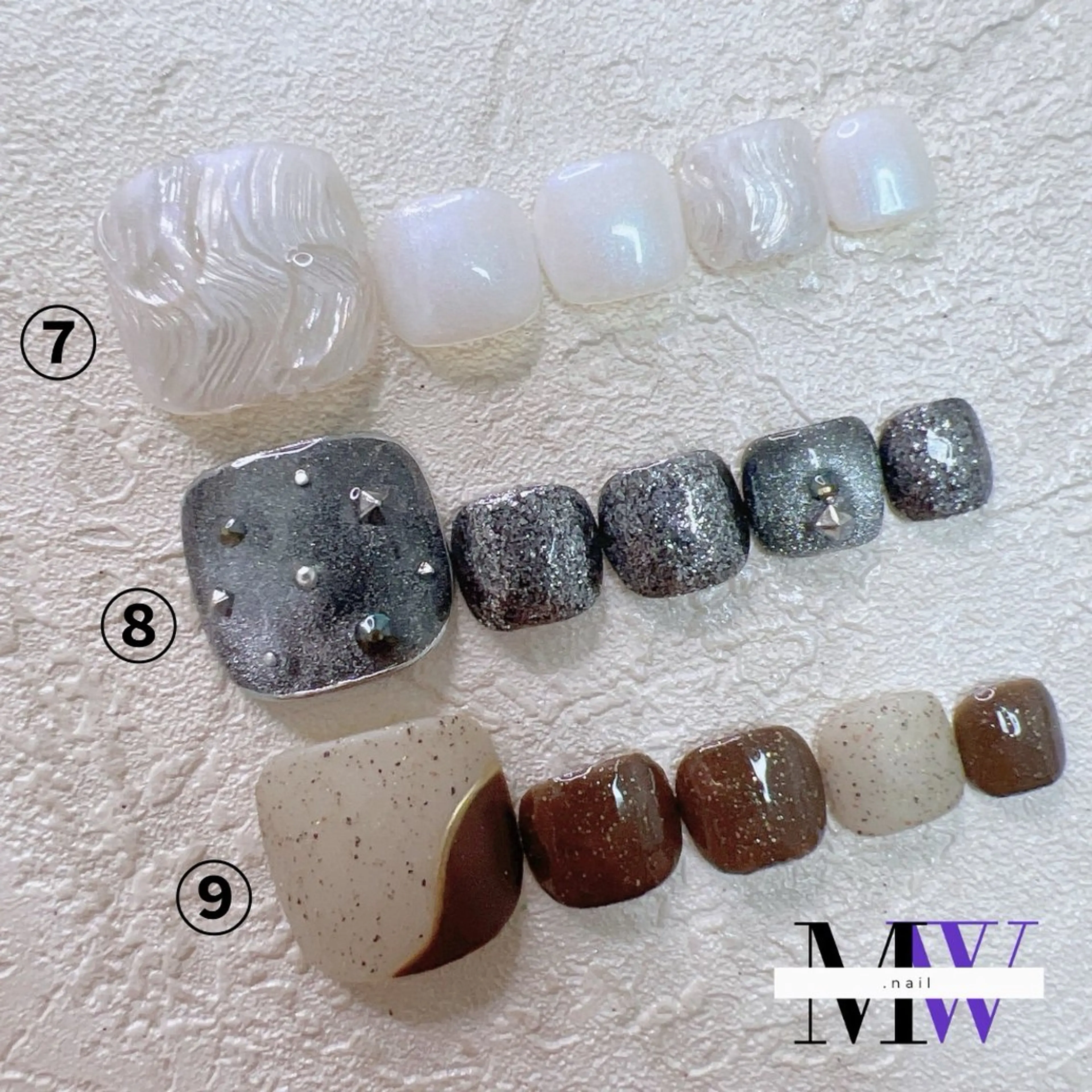 ネイル アートネイル フットネイル ジェルネイル フットネイル MW .nailのネイルデザイン