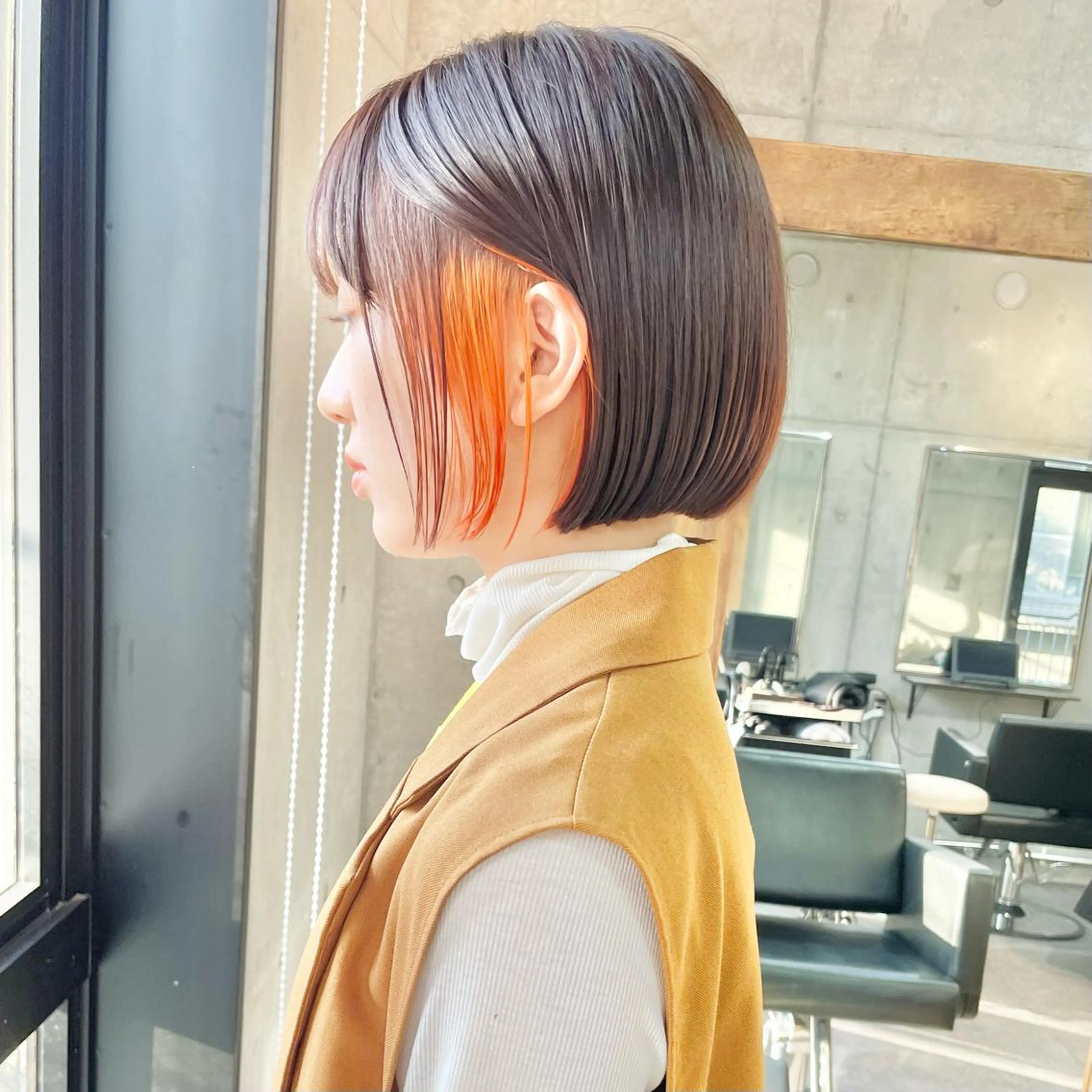 ショート カラー ショートボブ ハンサムショート アディクシーカラー イヤリングカラー ハイライトカラー カット ヘアカラー トリートメント ショートボブ髪質改善 縮毛矯正のプロ山道潤のヘアスタイル