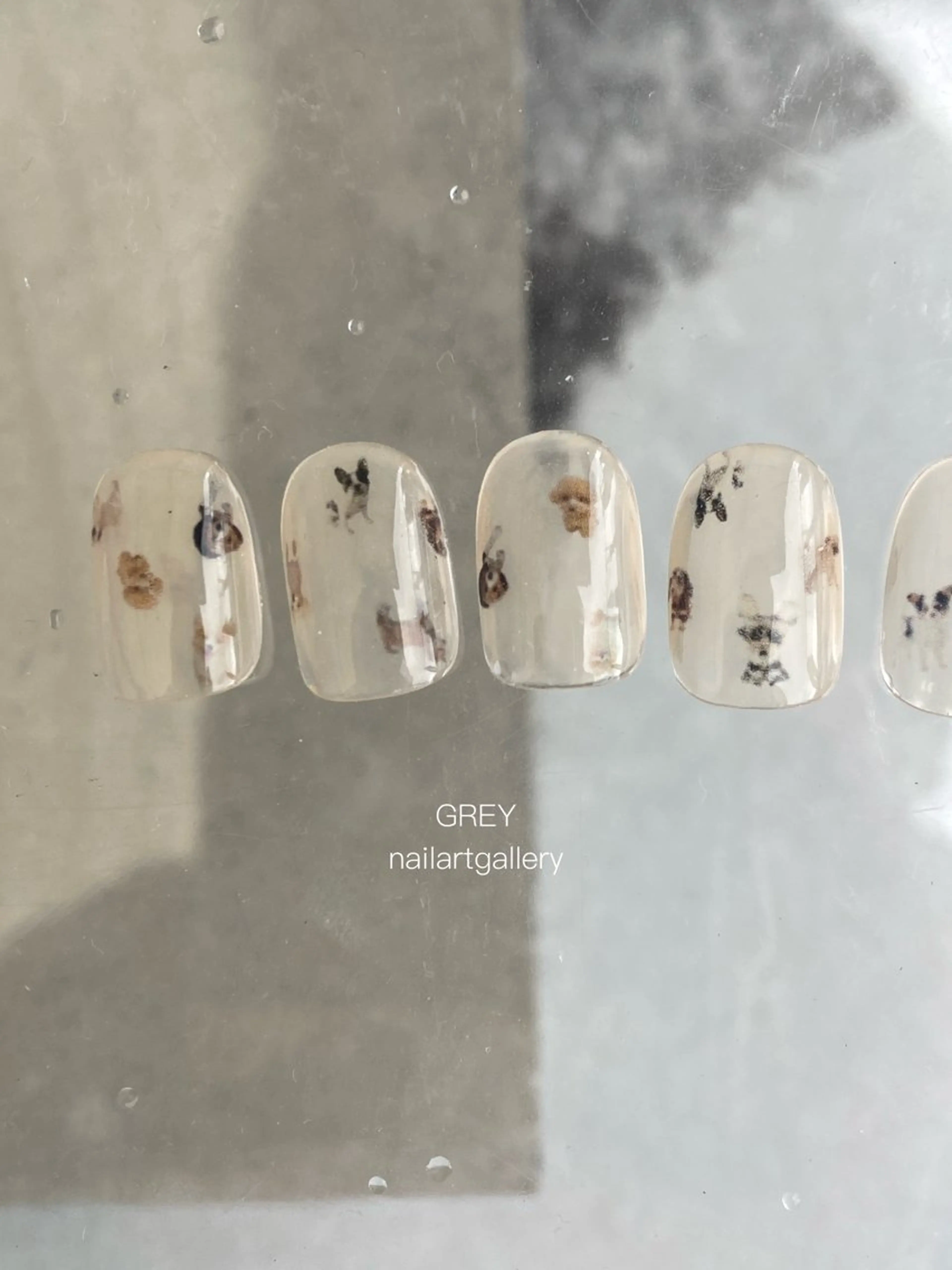 ネイル アートネイル 【GREY】 TAIRAのネイルデザイン