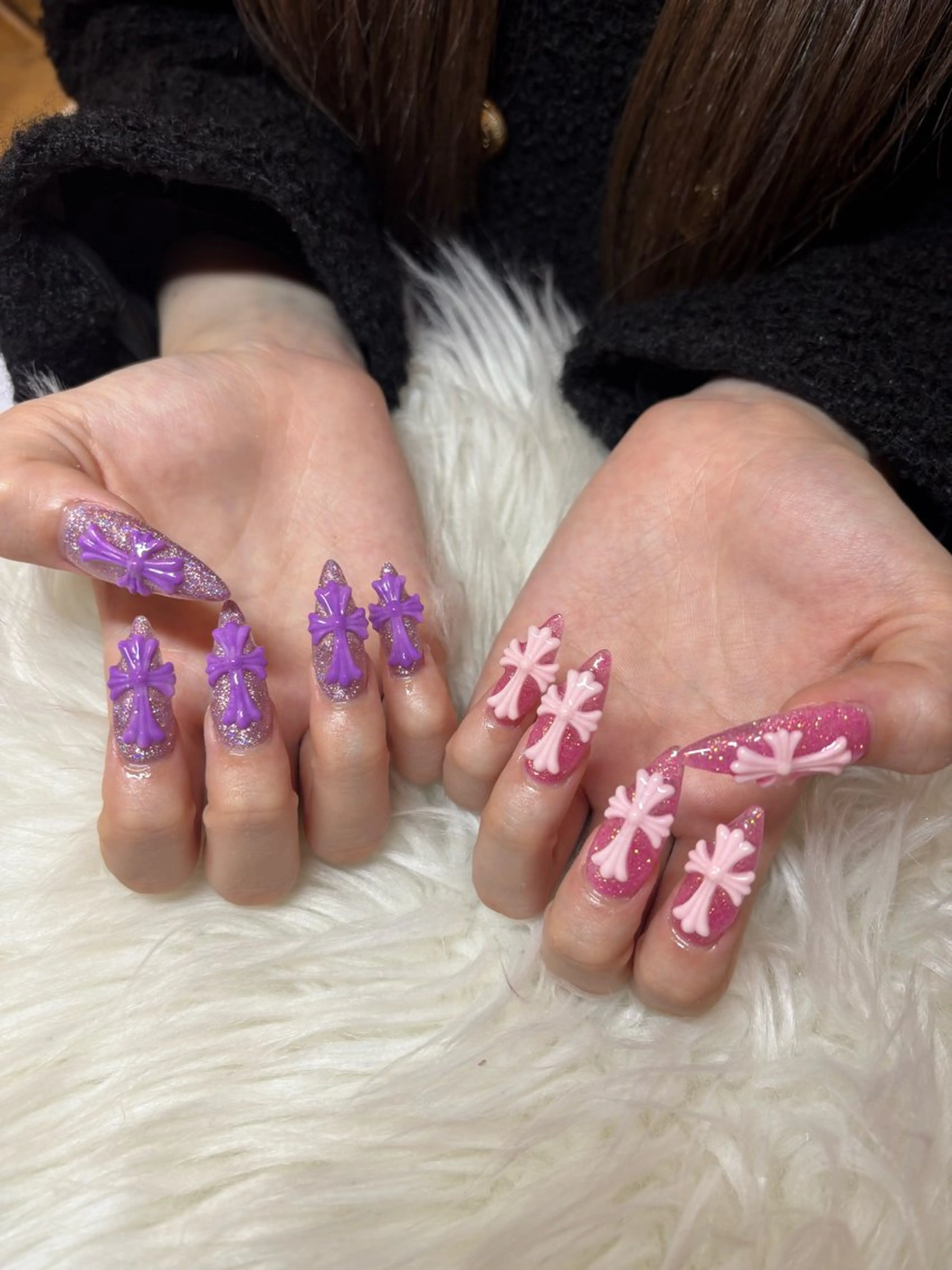 ネイル ハンドネイル 倫実/スカルプ /ガーリー/個性派のネイルデザイン