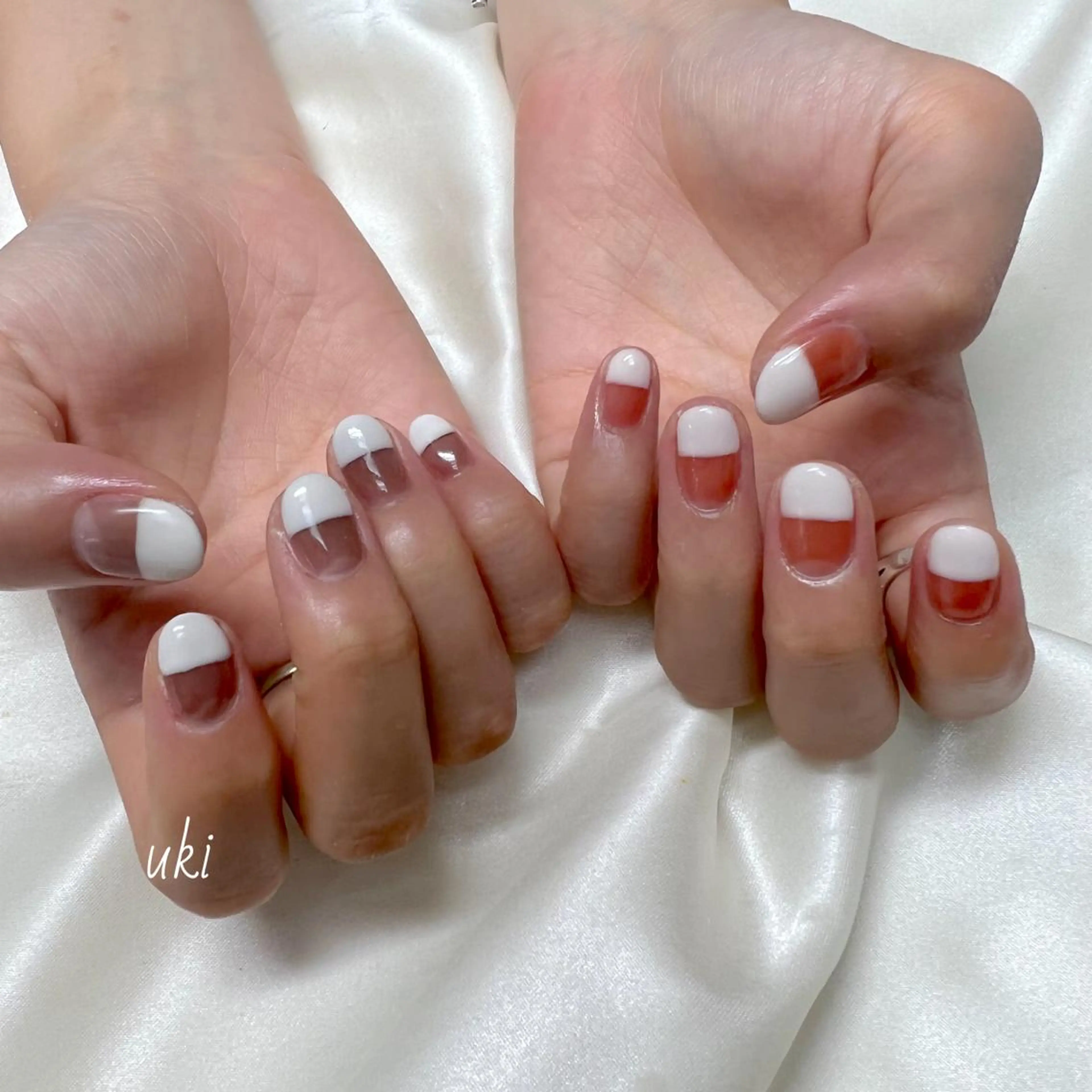 ネイル フレンチネイル ハンドネイル Ameri nail /UKIのネイルデザイン