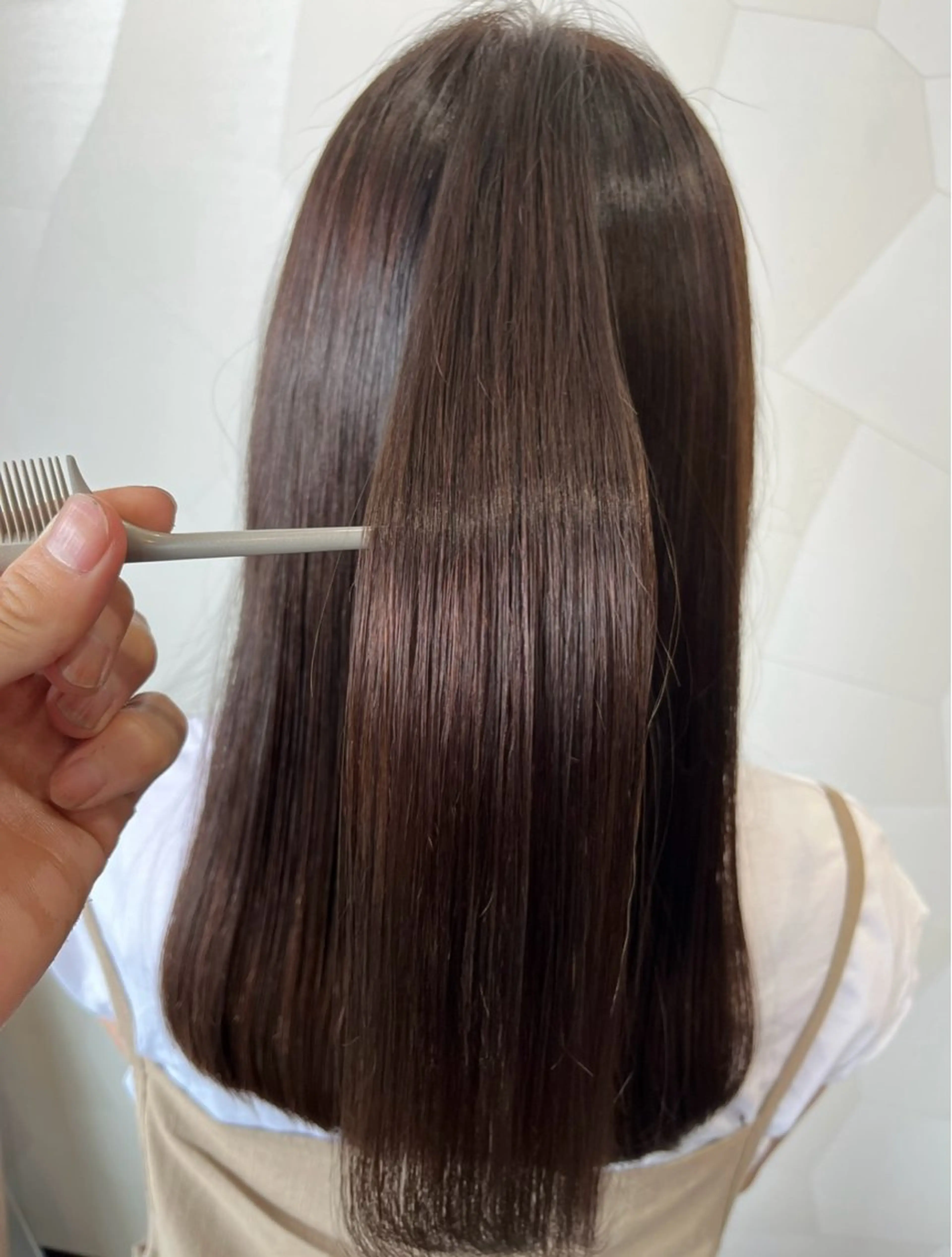 セミロング 中野 裕希のヘアスタイル