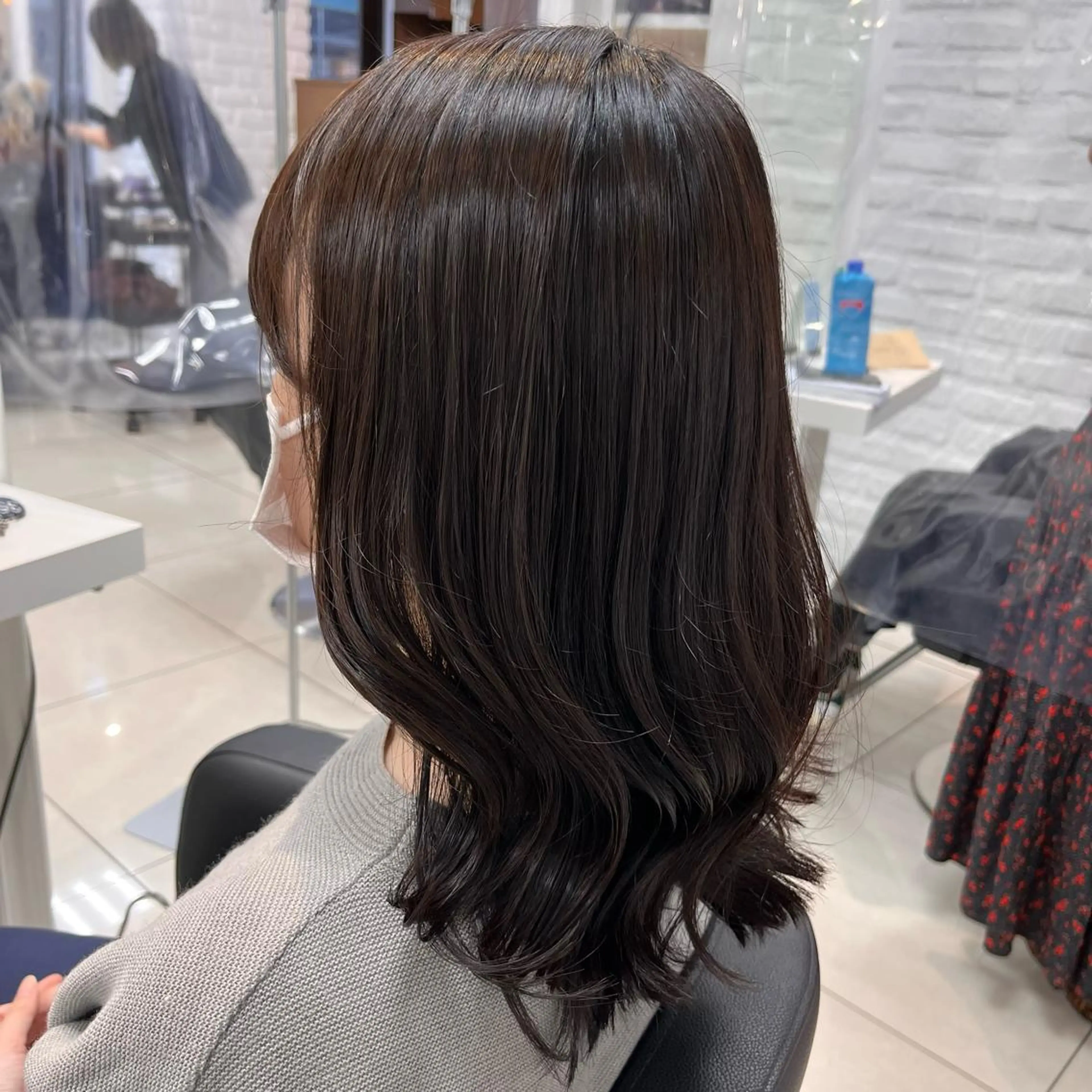 ミディアム カラー 透明感カラー ラベンダーカラー ラベンダーグレー 【メンズ縮毛矯正/ Ryokaのヘアスタイル