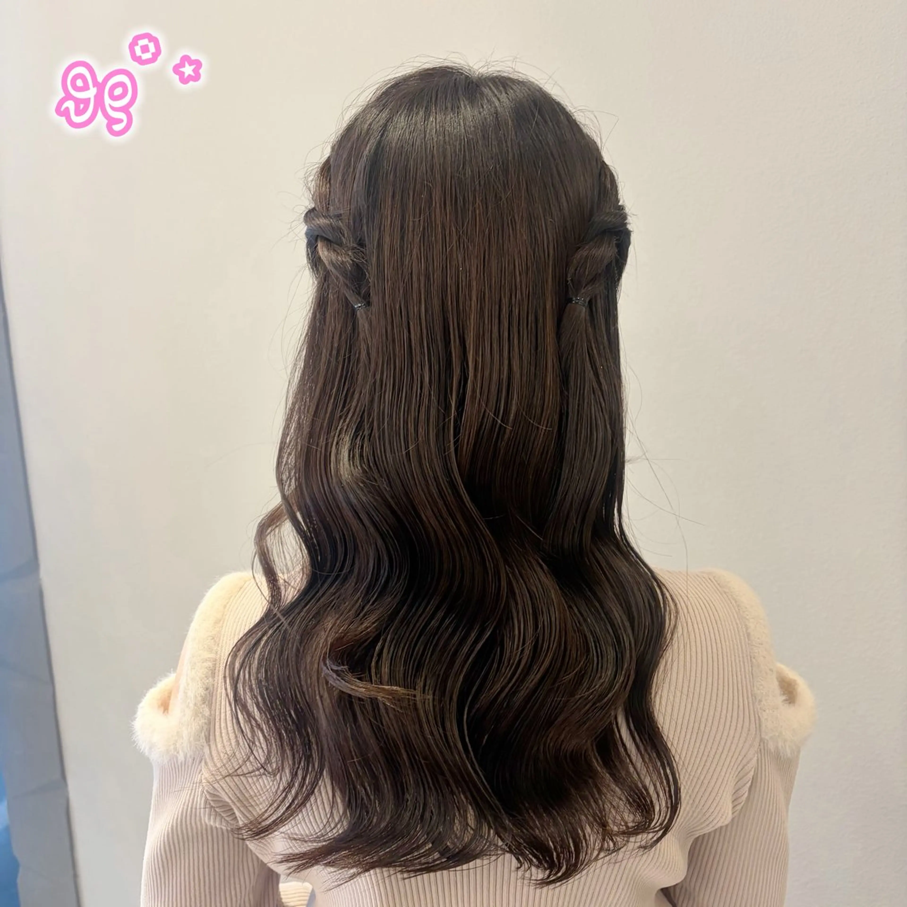 ロング ヘアアレンジ ヘアセット 顔周り/ガーリー /ヘアメ/あつはのヘアスタイル