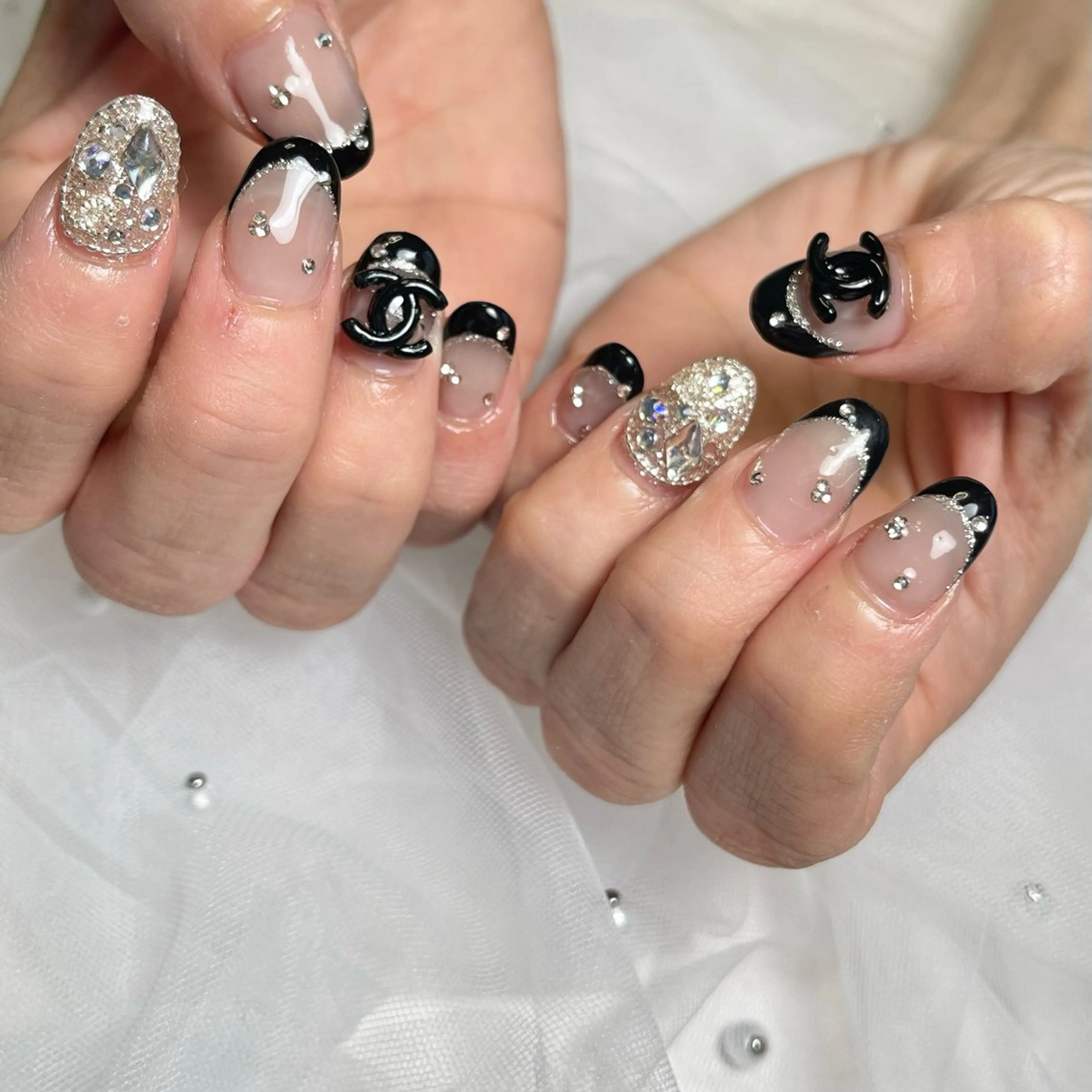 ネイル アートネイル 長さ出し 韓国ネイル 持ち込み シンプルネイル ハンドネイル RE SALONのネイルデザイン