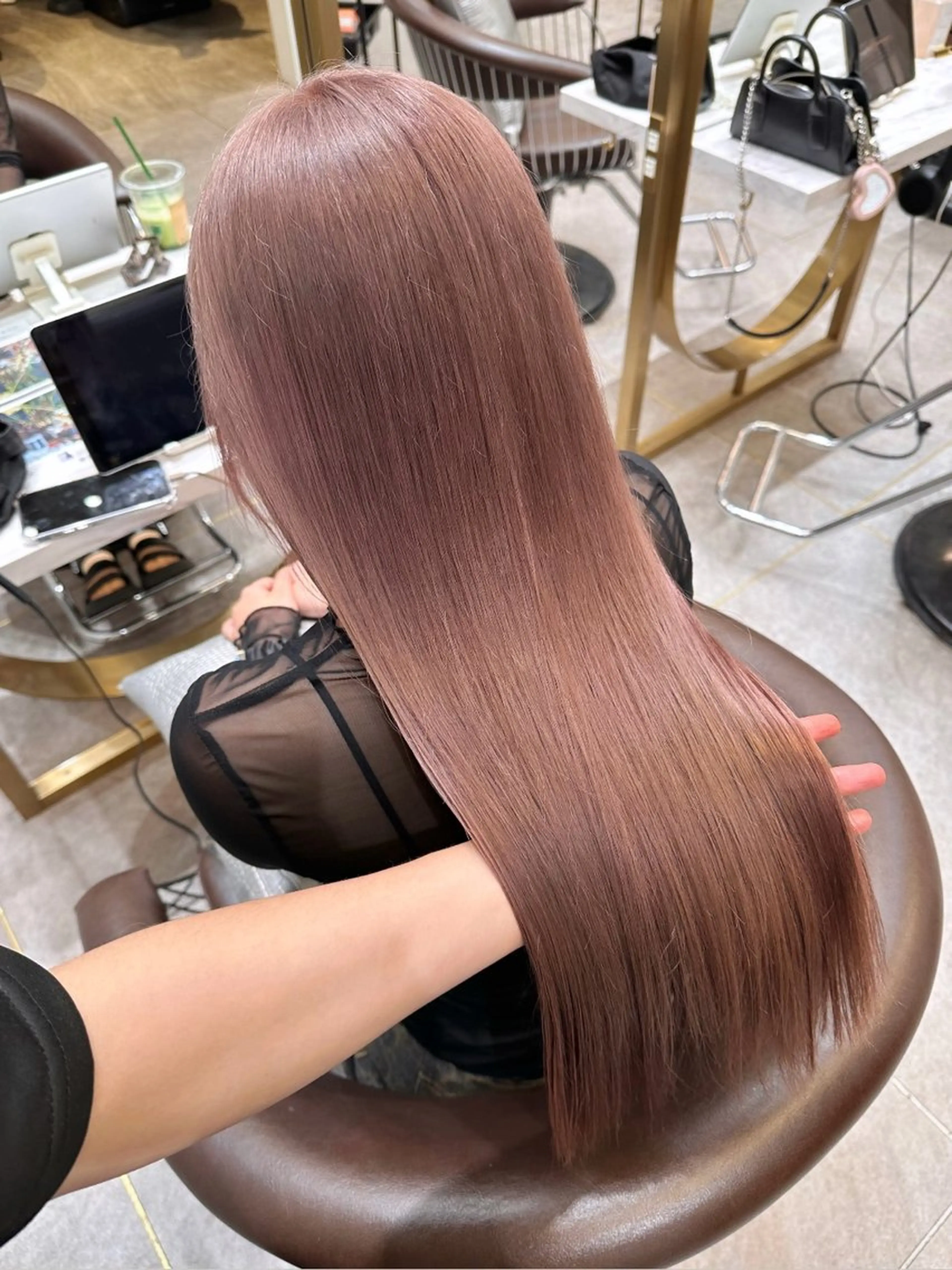 ロング カラー ヘアアレンジ ヘアカラー トリートメント 天神/ブリーチ/ ブリーチなしカラーのヘアスタイル