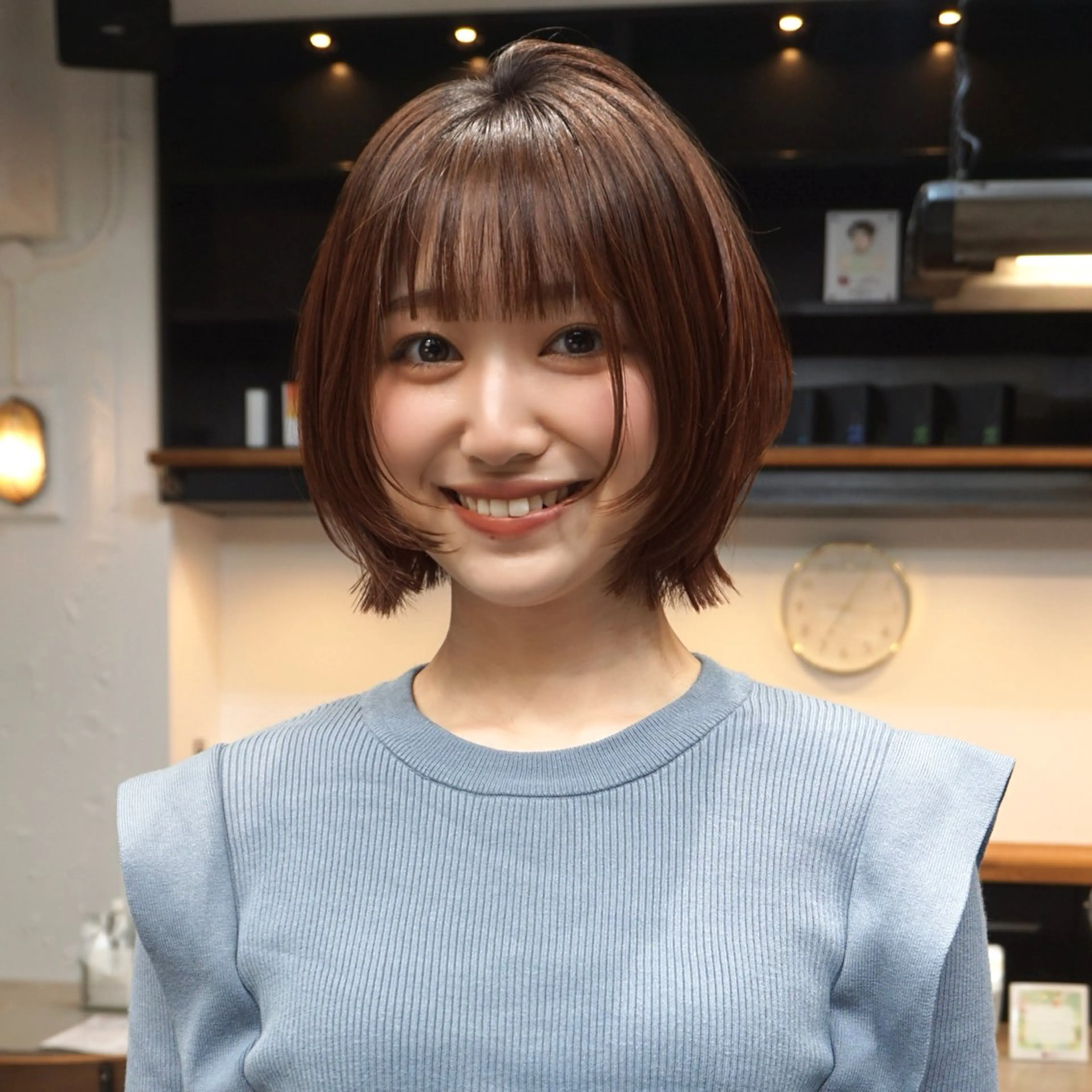 ショート カット ヘアカラー トリートメント ボブ／アンニュイ 🌷しだひめな🌷のヘアスタイル