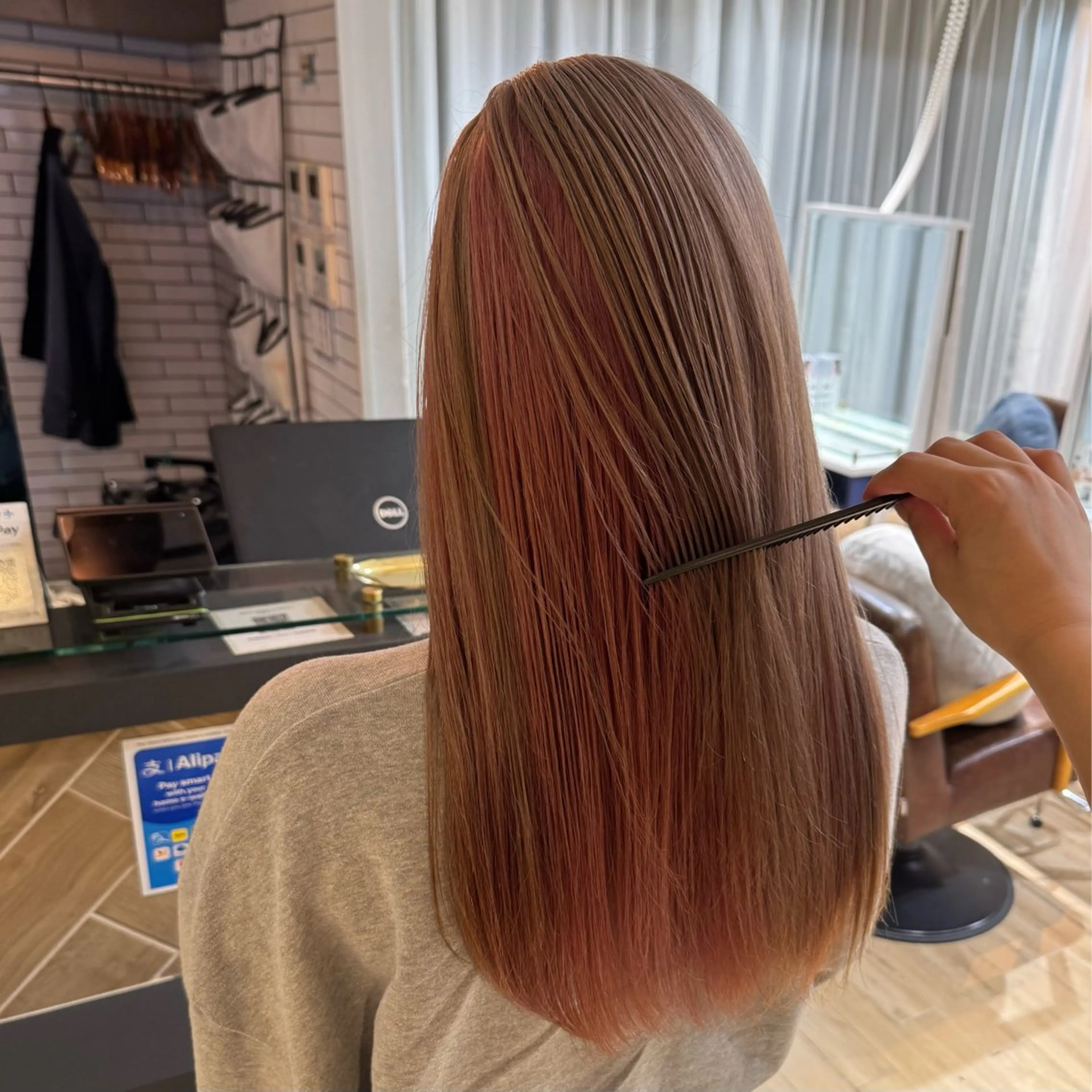 ロング カラー ベージュカラー ブリーチ ピンクカラー ホワイトベージュ ヘアカラー トリートメント 🍀ブリーチ/艶カラ ー🍀 コイケのヘアスタイル