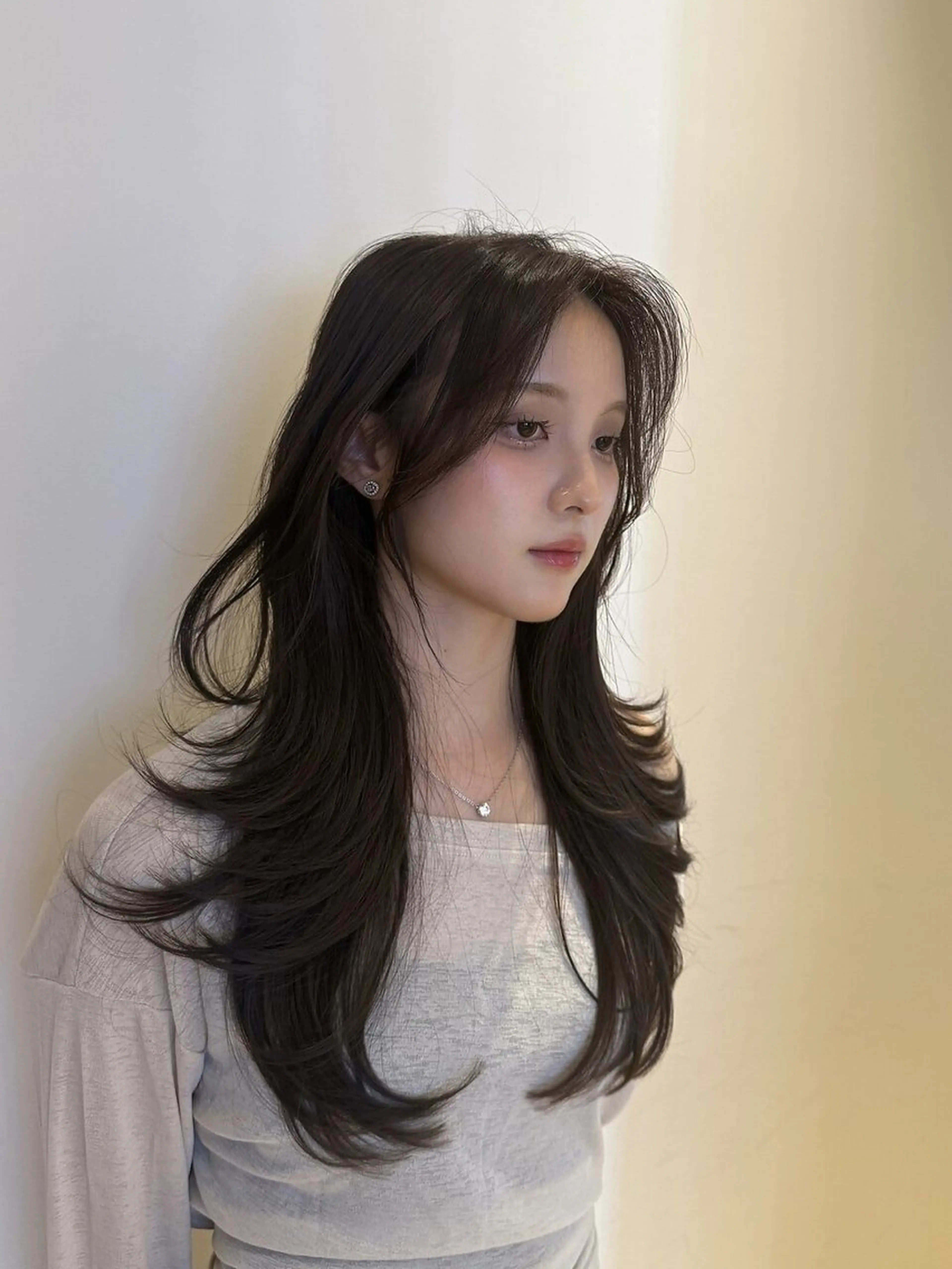 セミロング カット トリートメント Maison髪質改善 レイヤー/三宮のヘアスタイル