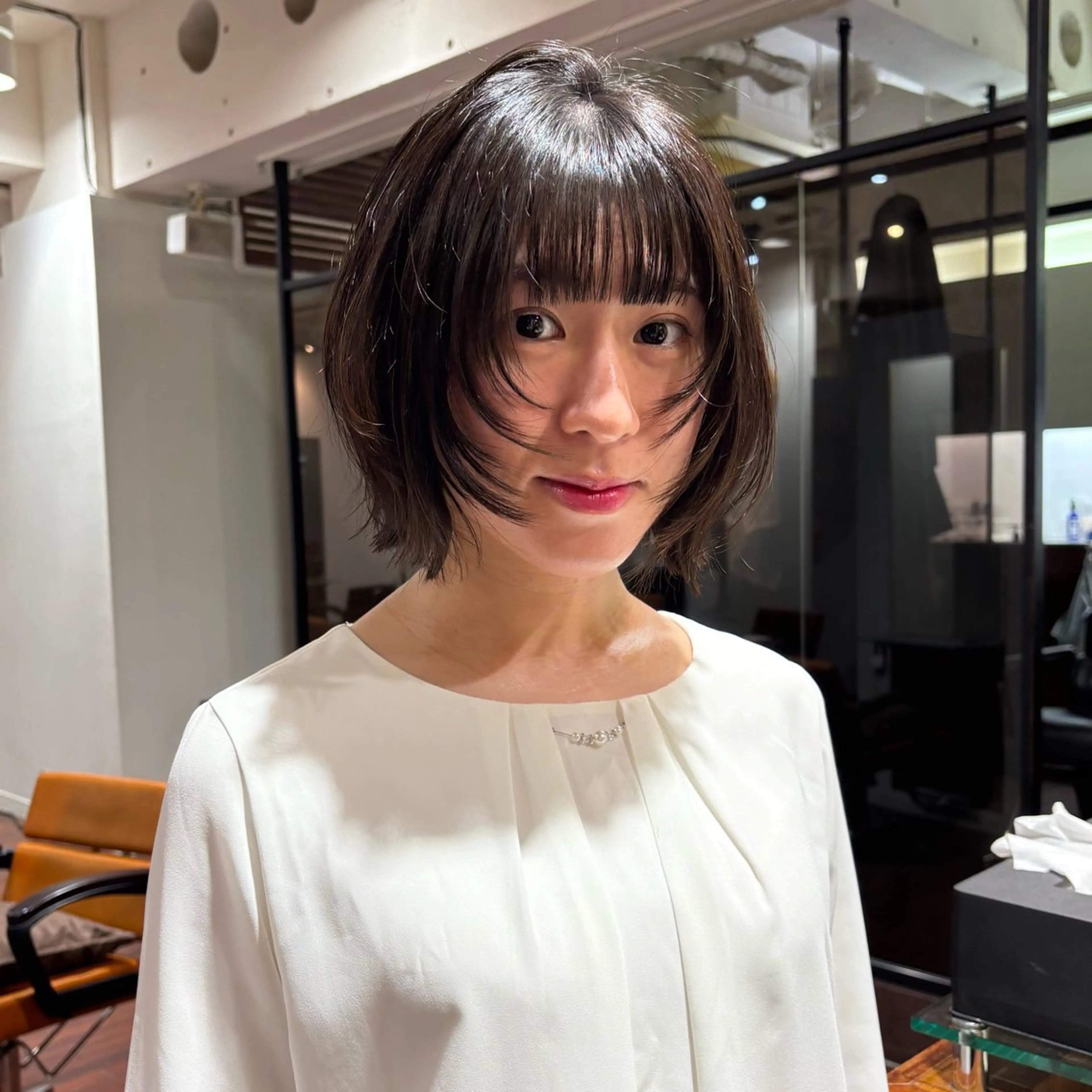 ショート グレージュ🐰透明感 カラー🫧akihoのヘアスタイル
