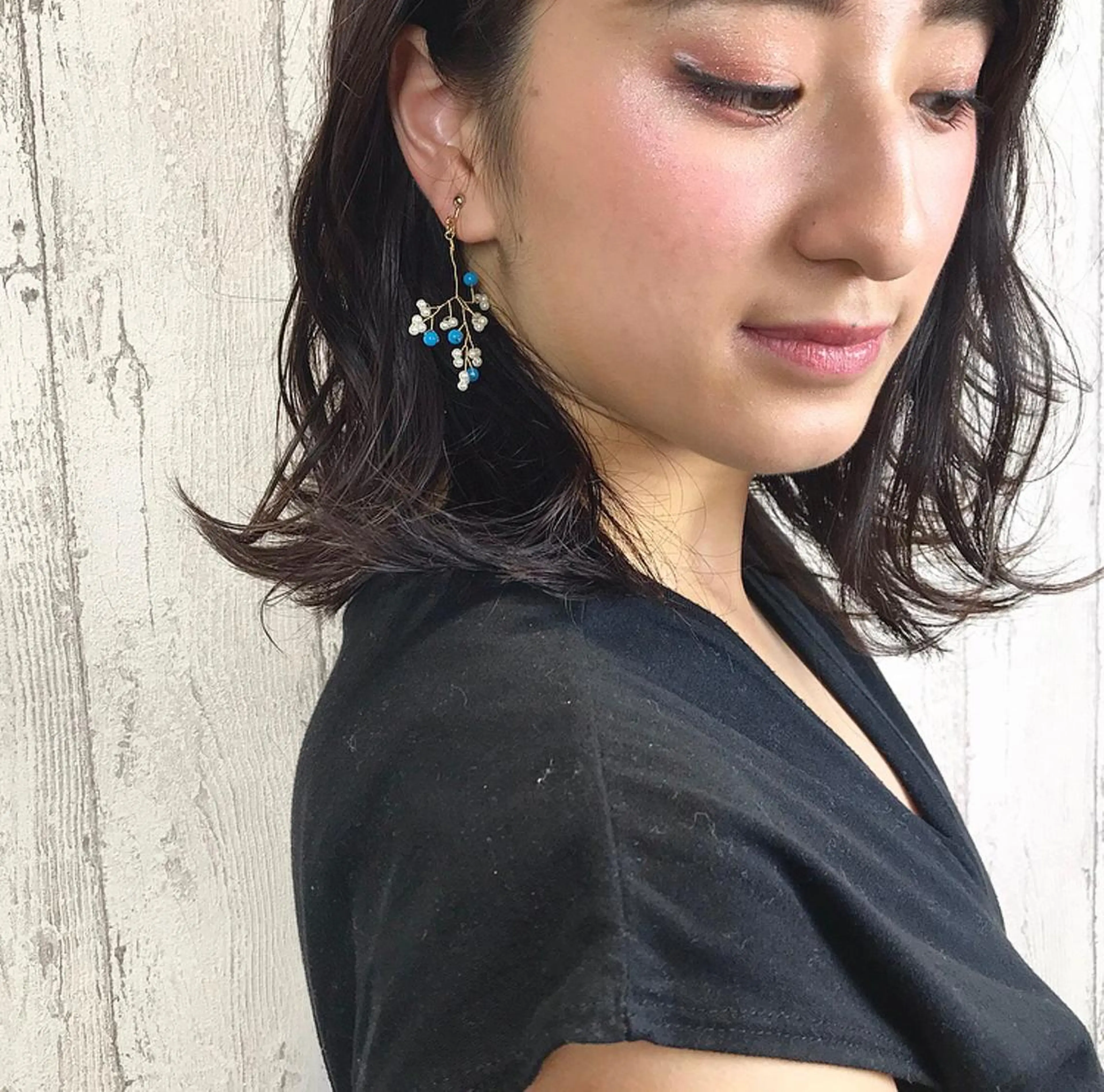 ミディアム カラー ヘアアレンジ 田中 あかねのヘアスタイル