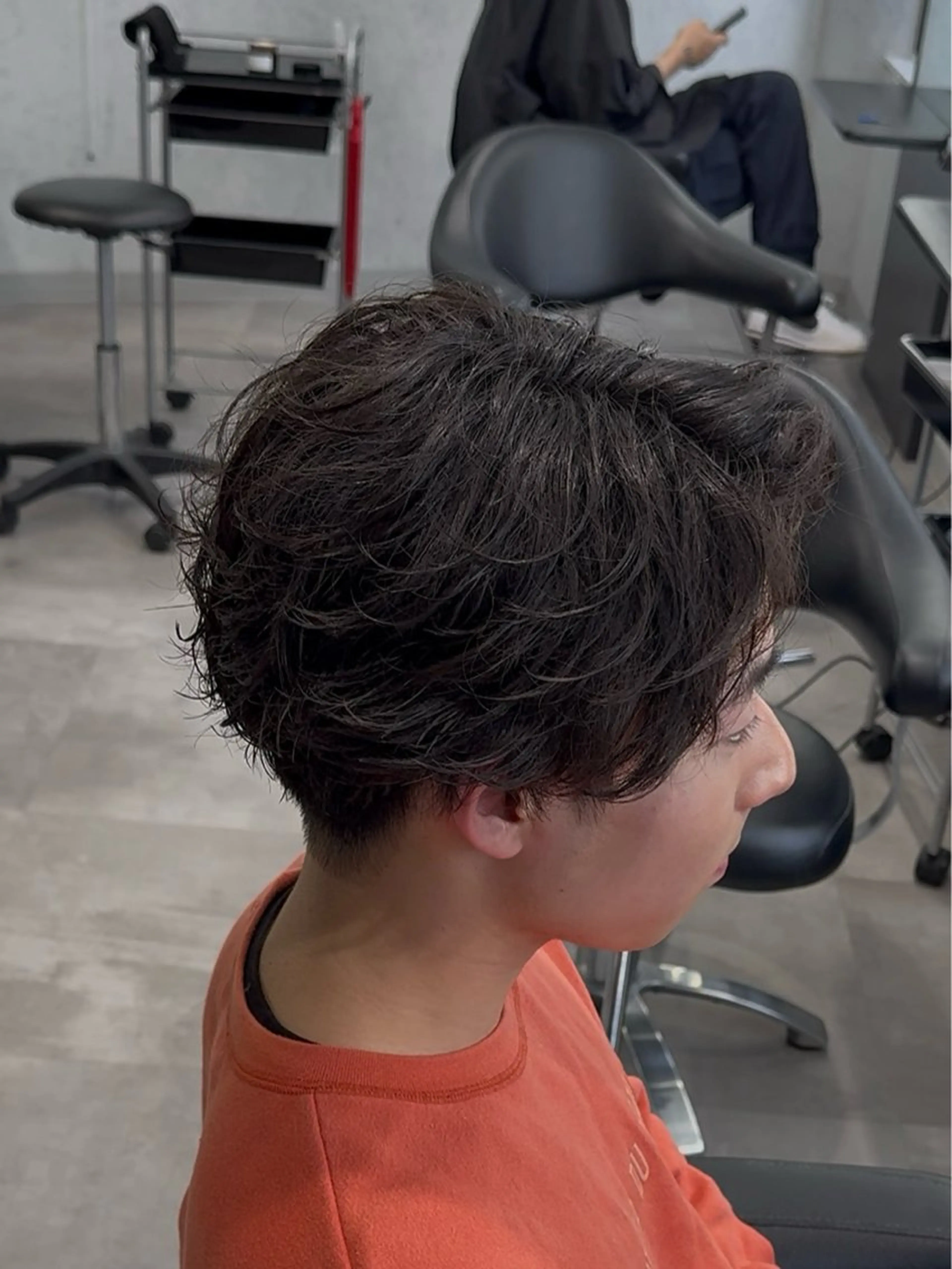 カット＋パーマ  毛流れパーマの写真