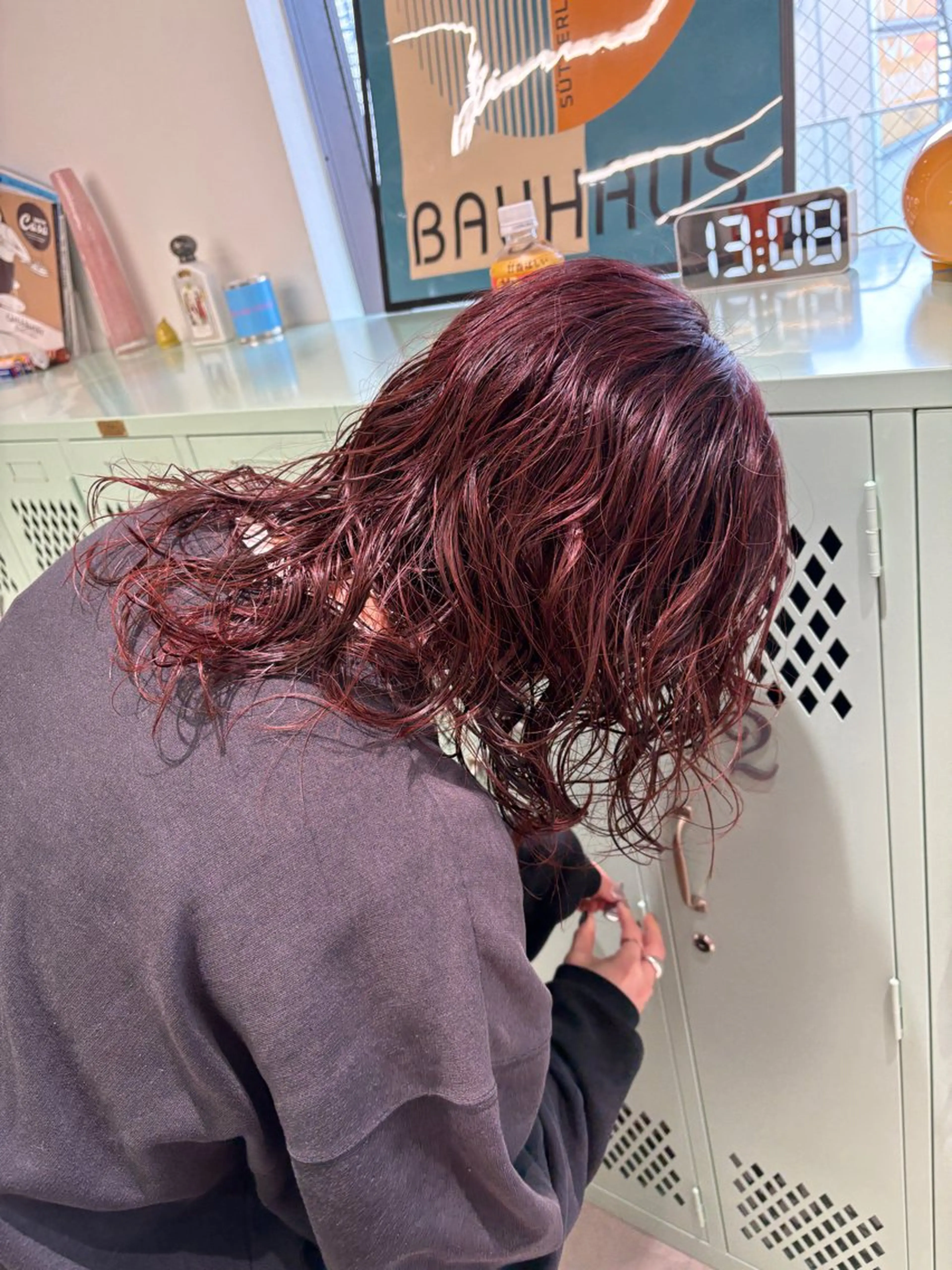 ミディアム カラー パーマ ミディアムパーマ カシス LANKA所属・ブリーチパーマ 🎀Rumiのヘアスタイル