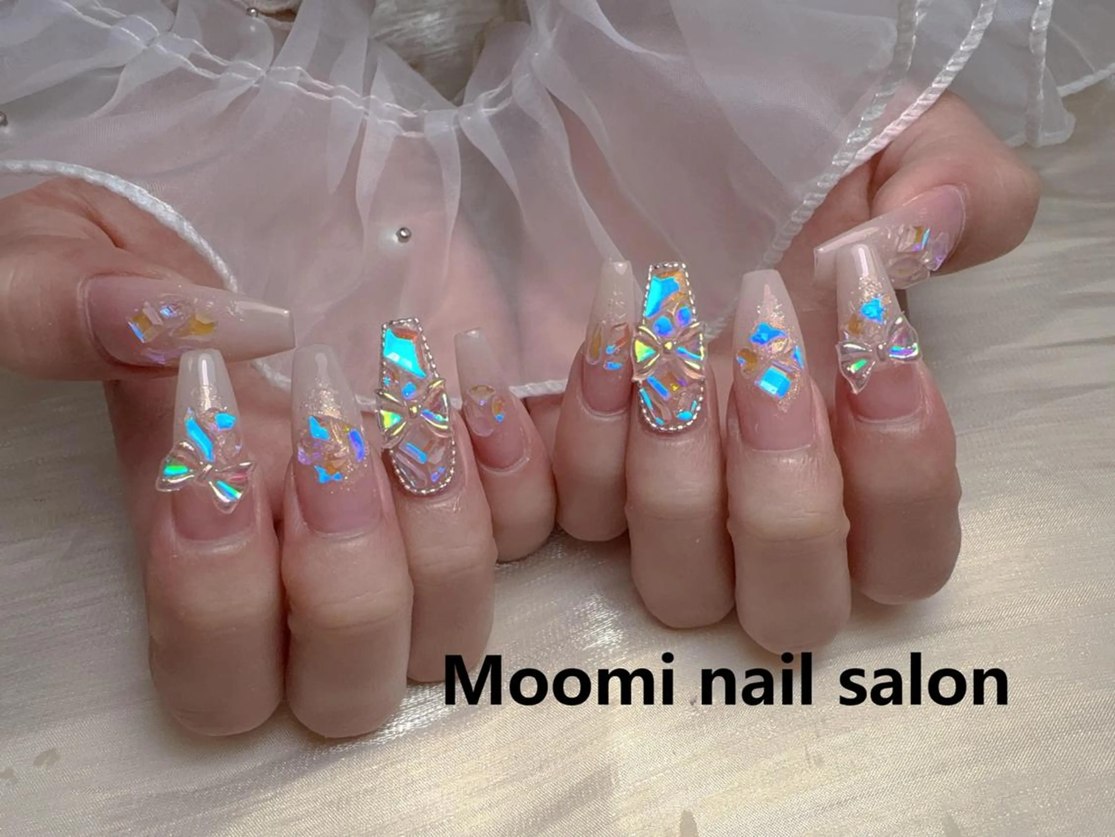 セミロング ハンドネイル moomi nail スカルプ専門のネイルデザイン
