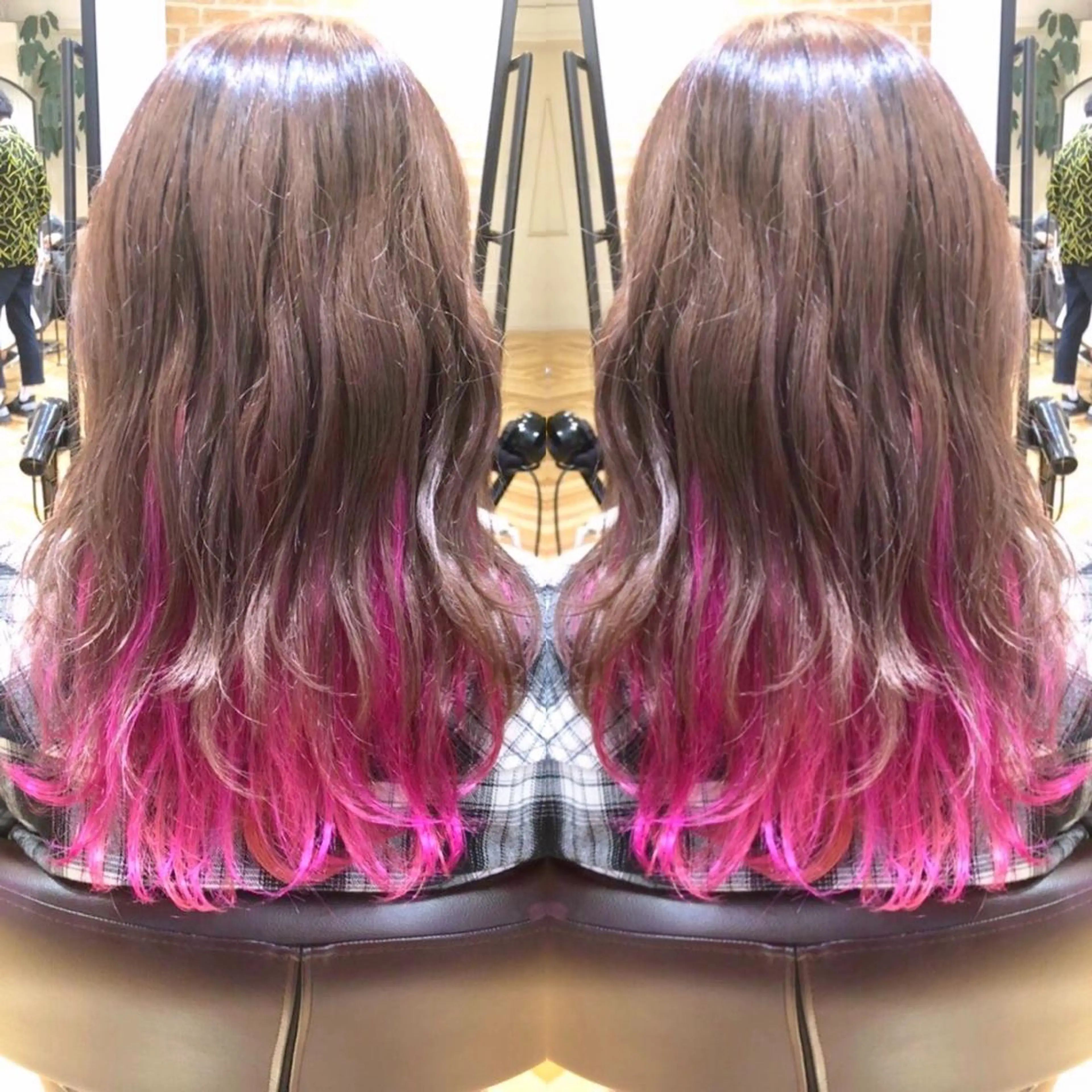 ミディアム カラー ベージュカラー インナーカラー ピンクカラー ピンクベージュ ヘアカラー ブリーチ/髪質改善 🍊MASAKiのヘアスタイル