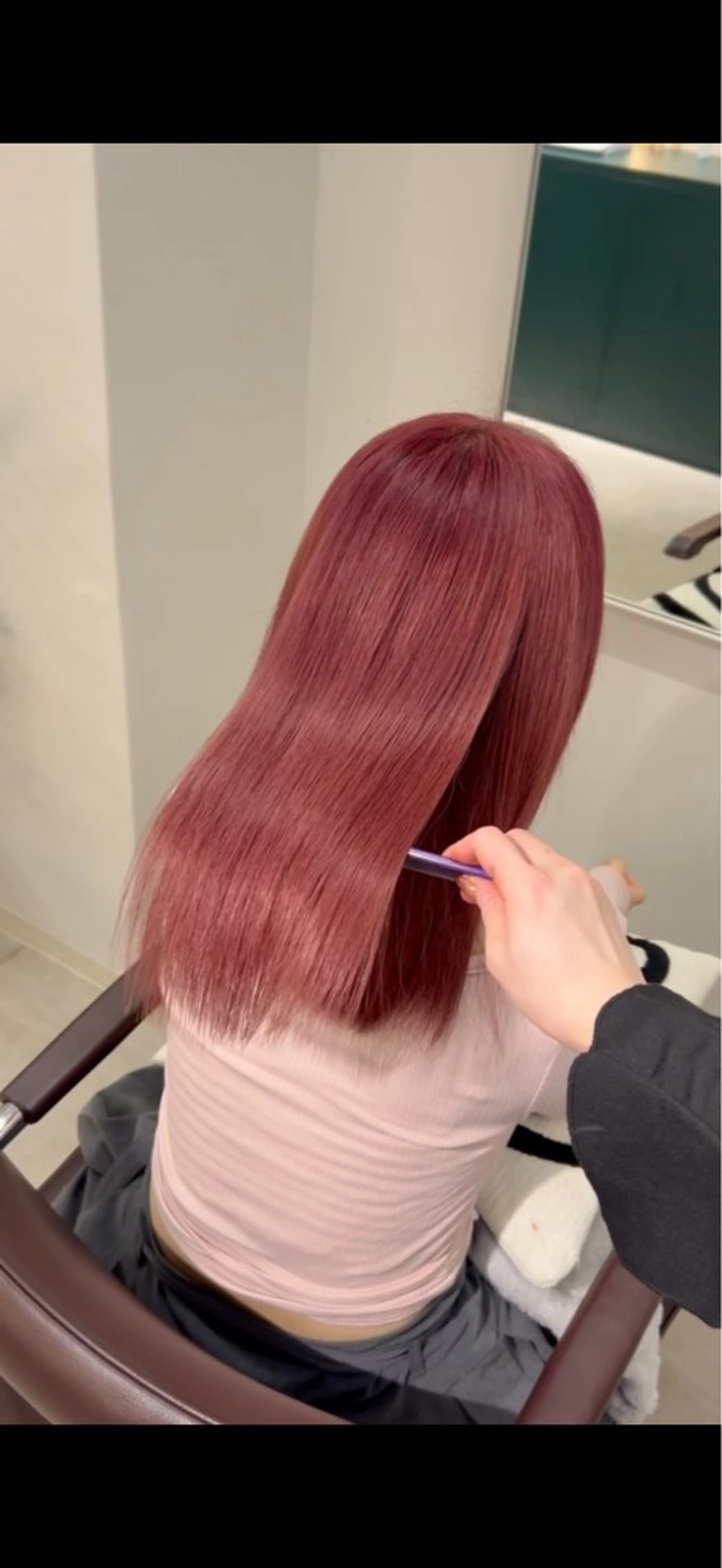 ロング カラー ヘアカラー 盛れる艶カラー× レイヤーカット/咲来のヘアスタイル