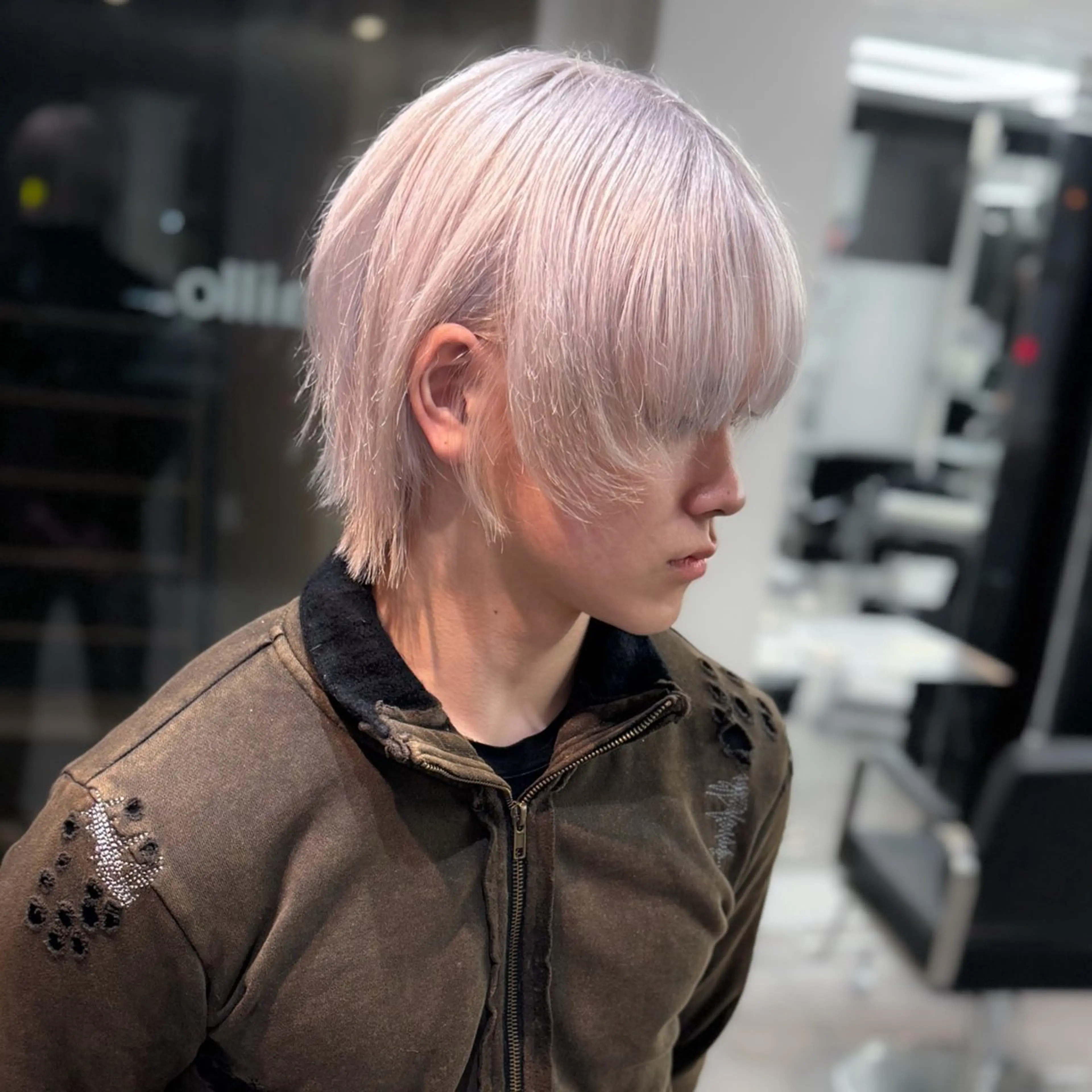 カラー メンズ レイヤー/ハッシュ カット/悠斗のヘアスタイル