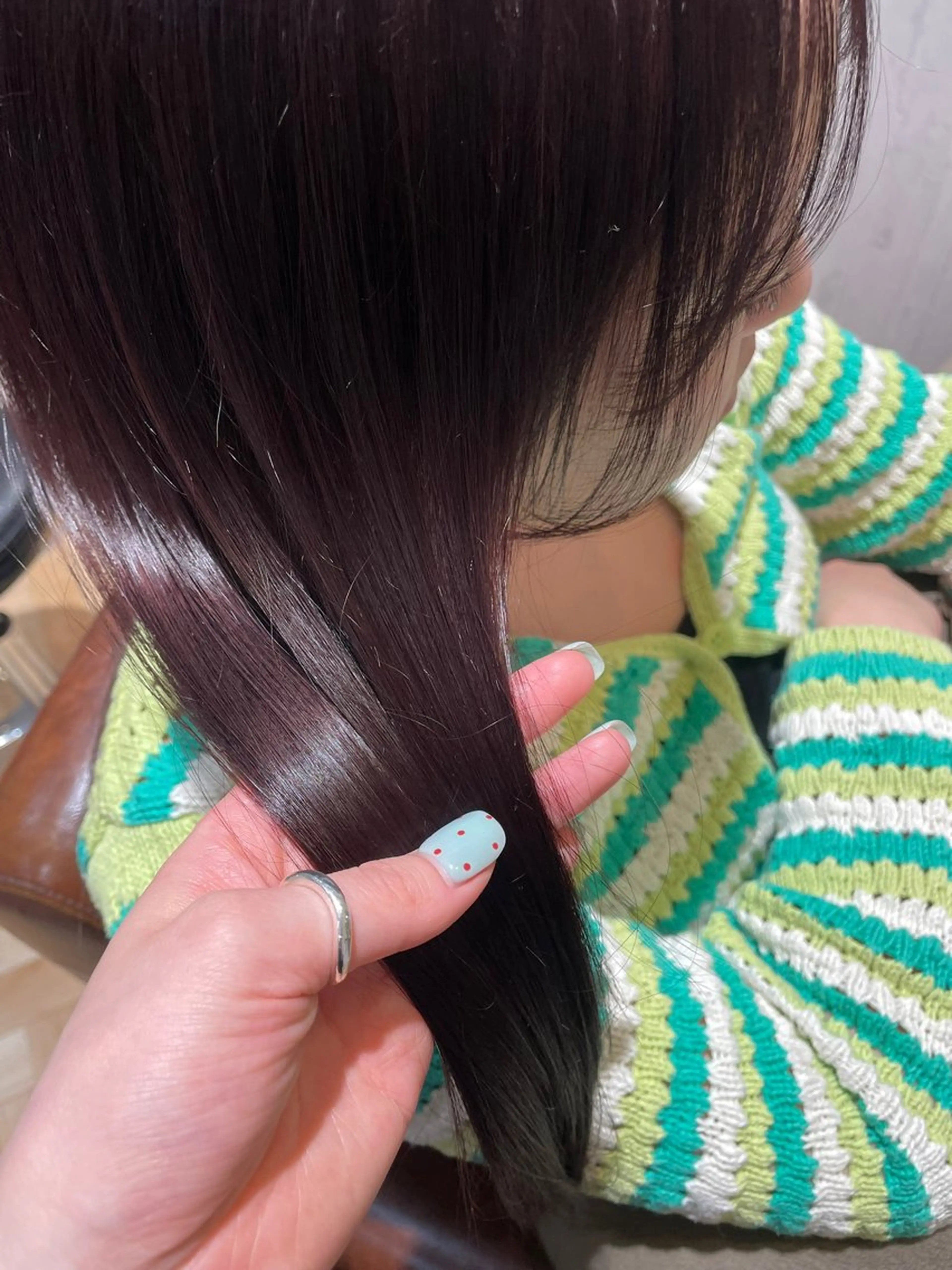 ロング カラー ヘアカラー パーマ 縮毛矯正 トリートメント ヘッドスパ ちば さやのヘアスタイル