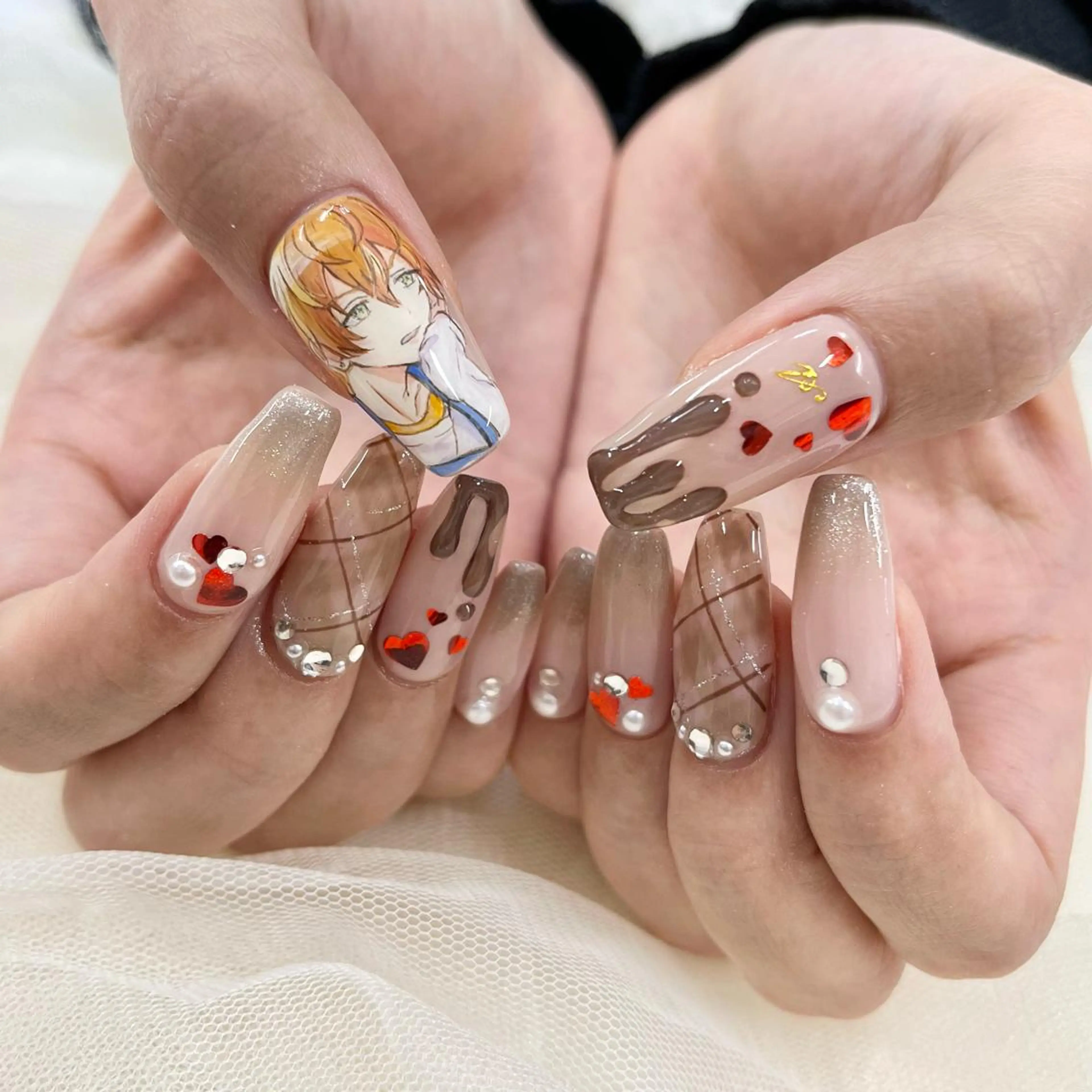 ロング ハンドネイル 池袋痛ネイル Nok. 渡辺のネイルデザイン