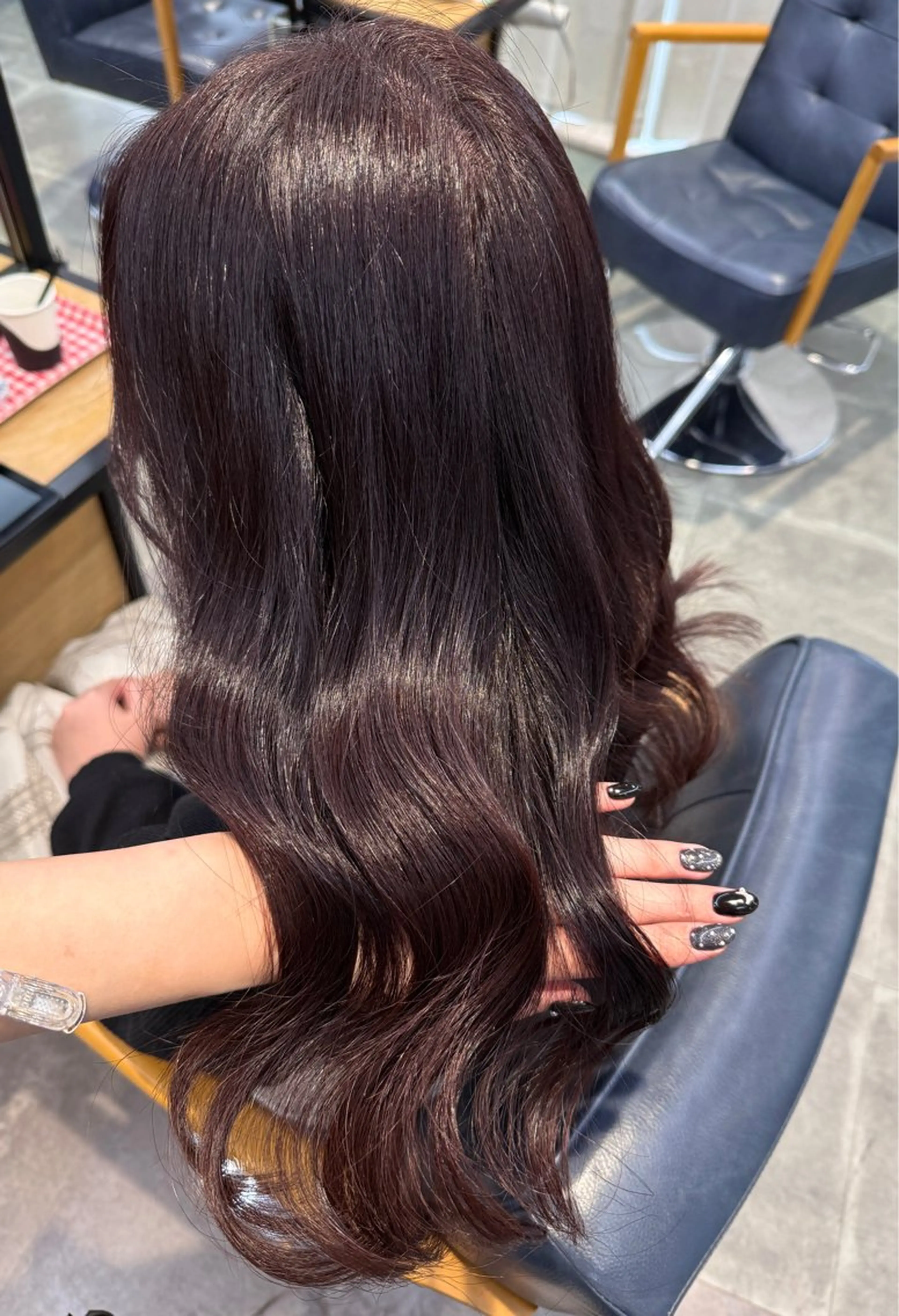 ロング カラー カット ヘアカラー トリートメント newi梅田🫧韓国 ヘア🫧sakiのヘアスタイル