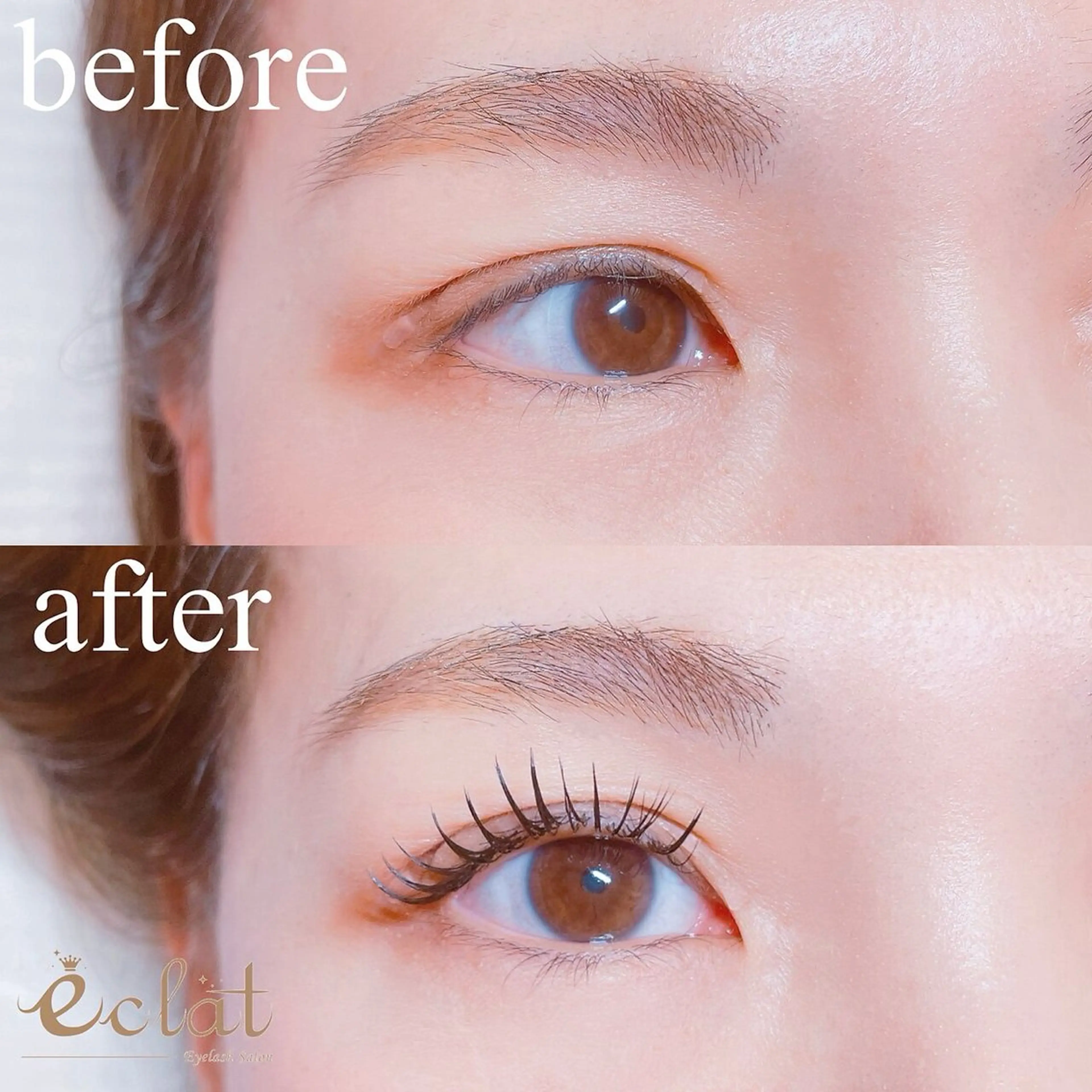 マツエク・マツパ eclat【エクラ】 桃のマツエク・マツパデザイン