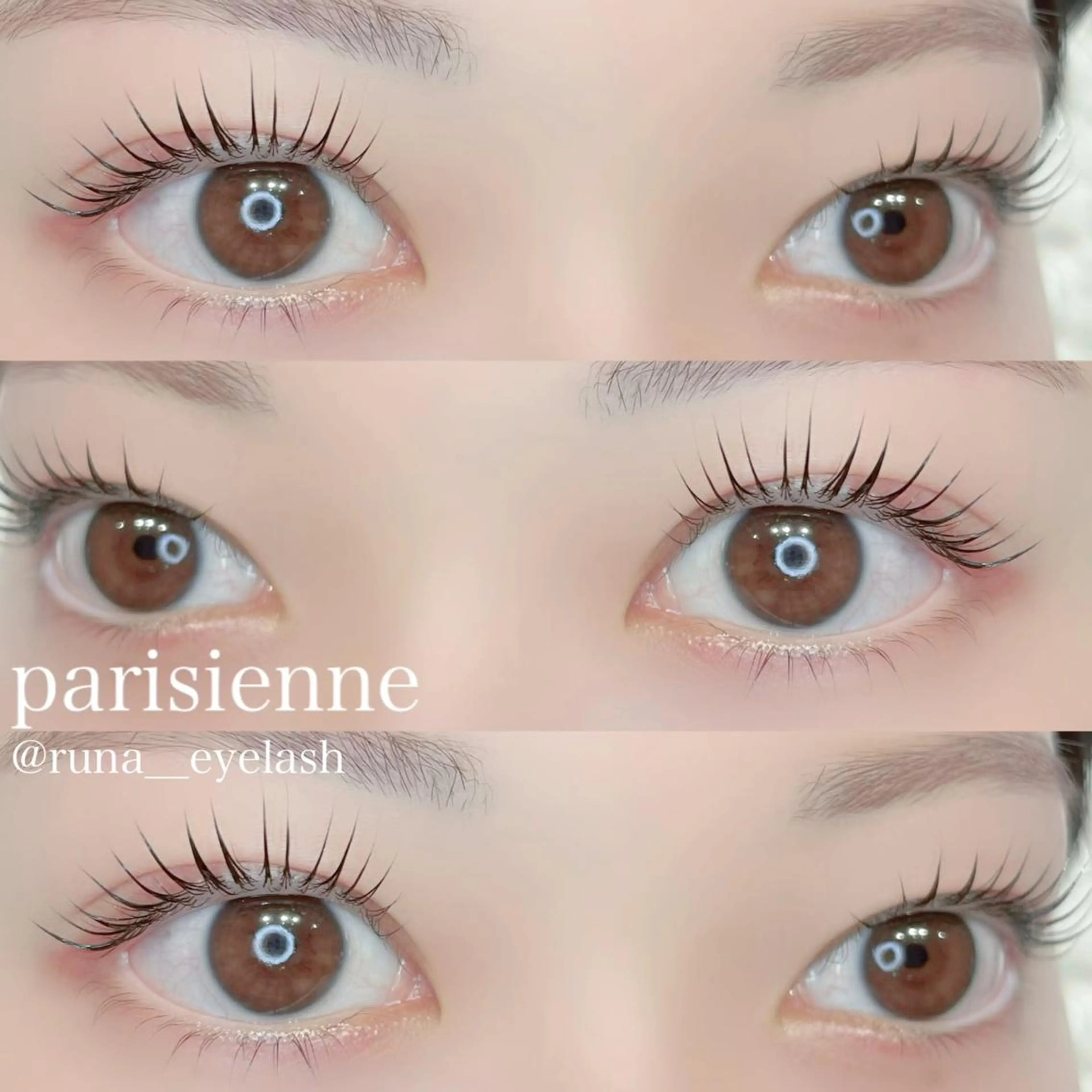 マツエク・マツパ パリジェンヌラッシュリフト kondo runaのマツエク・マツパデザイン