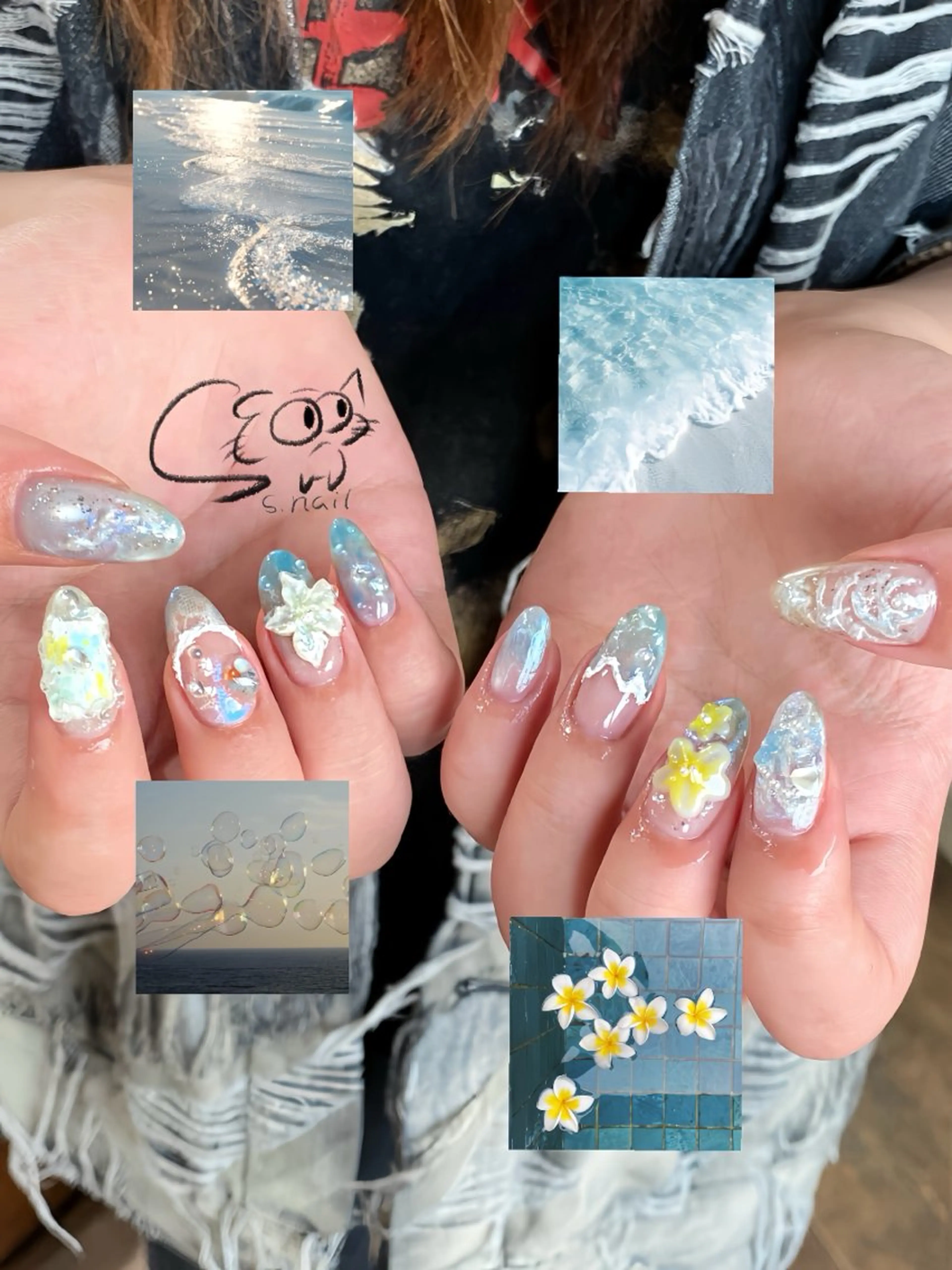 ネイル チークネイル フレンチネイル グラデーション マグネットネイル ワンカラーネイル S.nail _のネイルデザイン