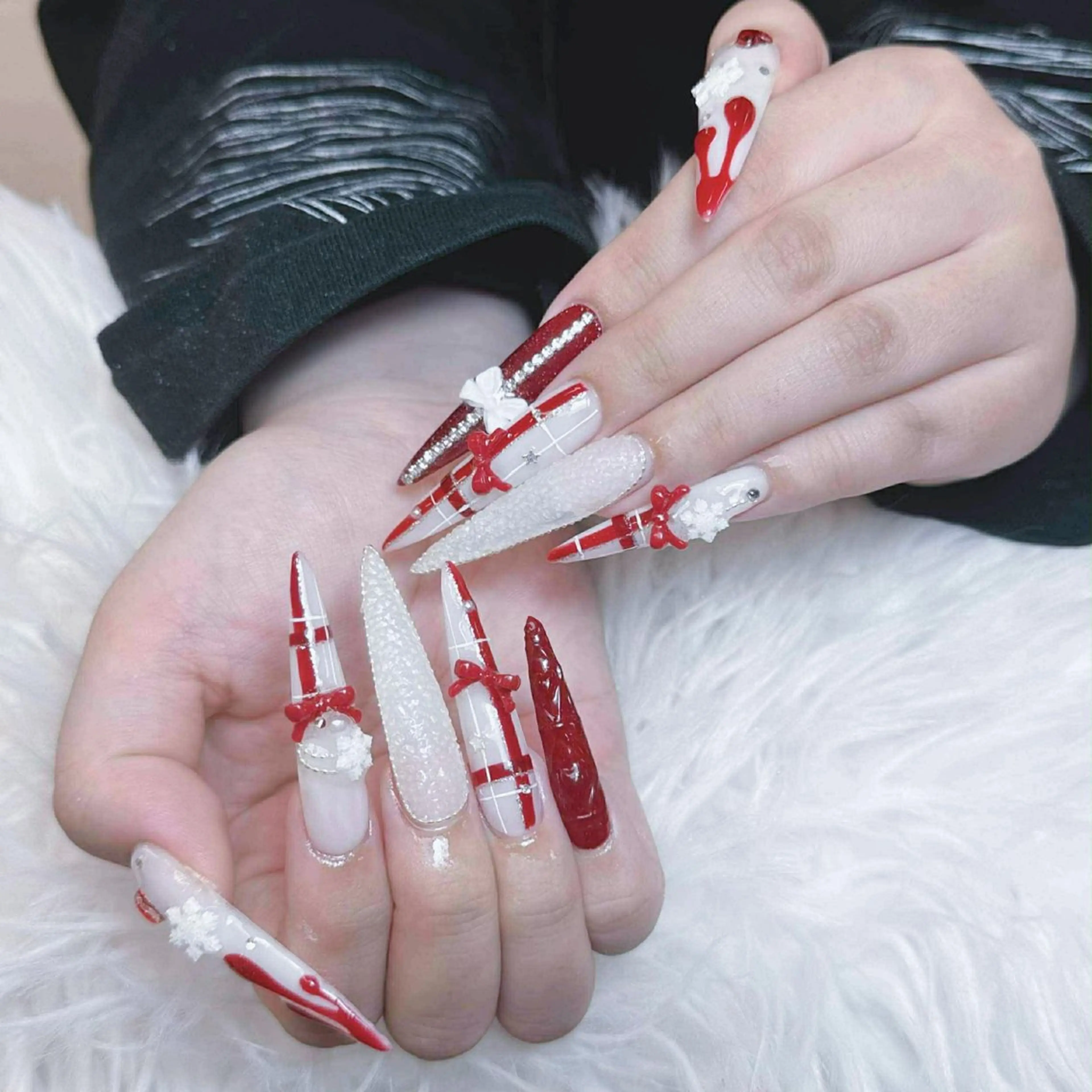 ネイル アートネイル オーロラネイル チークネイル 長さ出し フットネイル ハンドネイル Miya_nail所属・Miya _nailのネイルデザイン