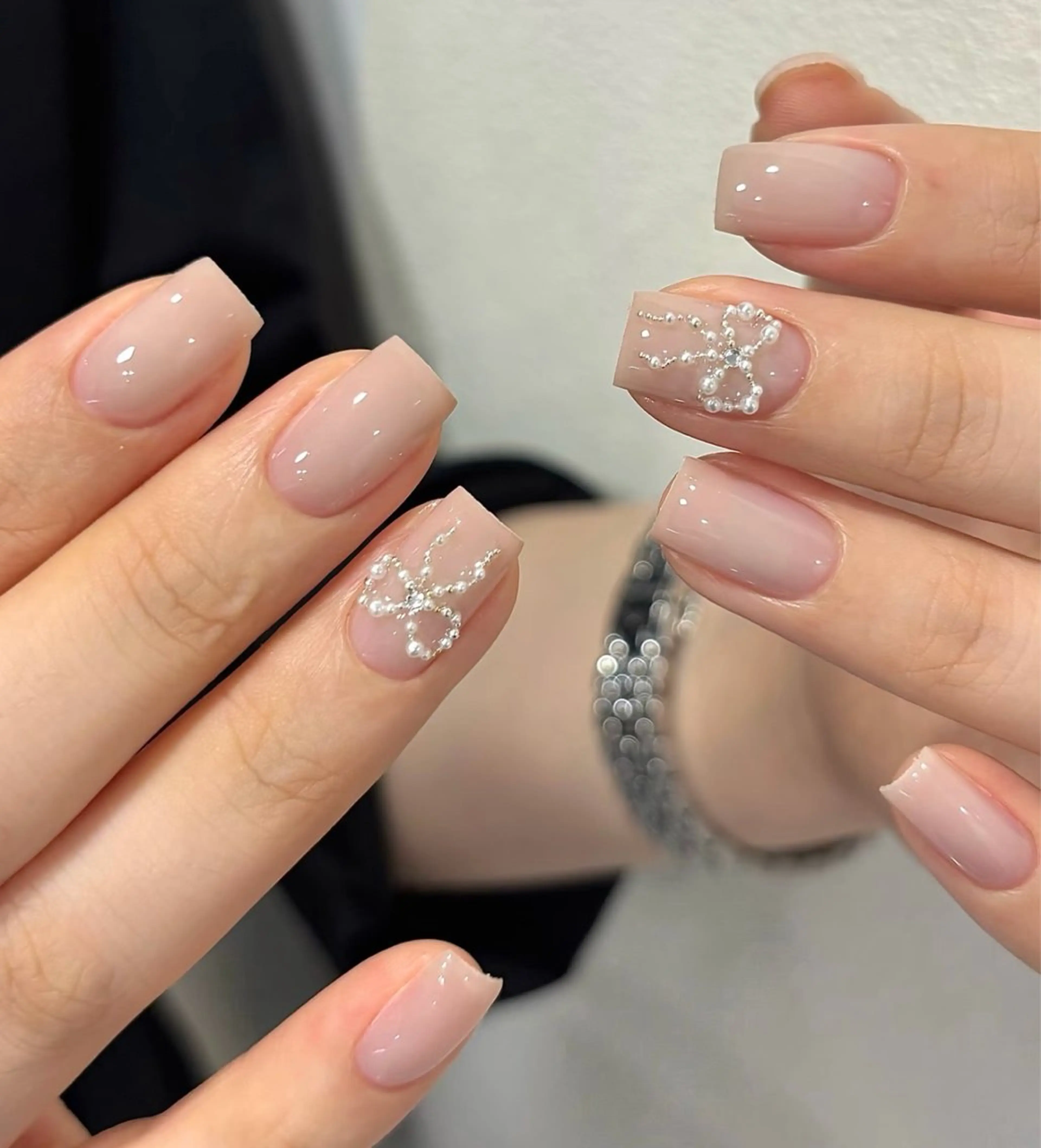 ネイル オーロラネイル べっ甲ネイル チークネイル 成人式 長さ出し For you. Nail Salonのネイルデザイン