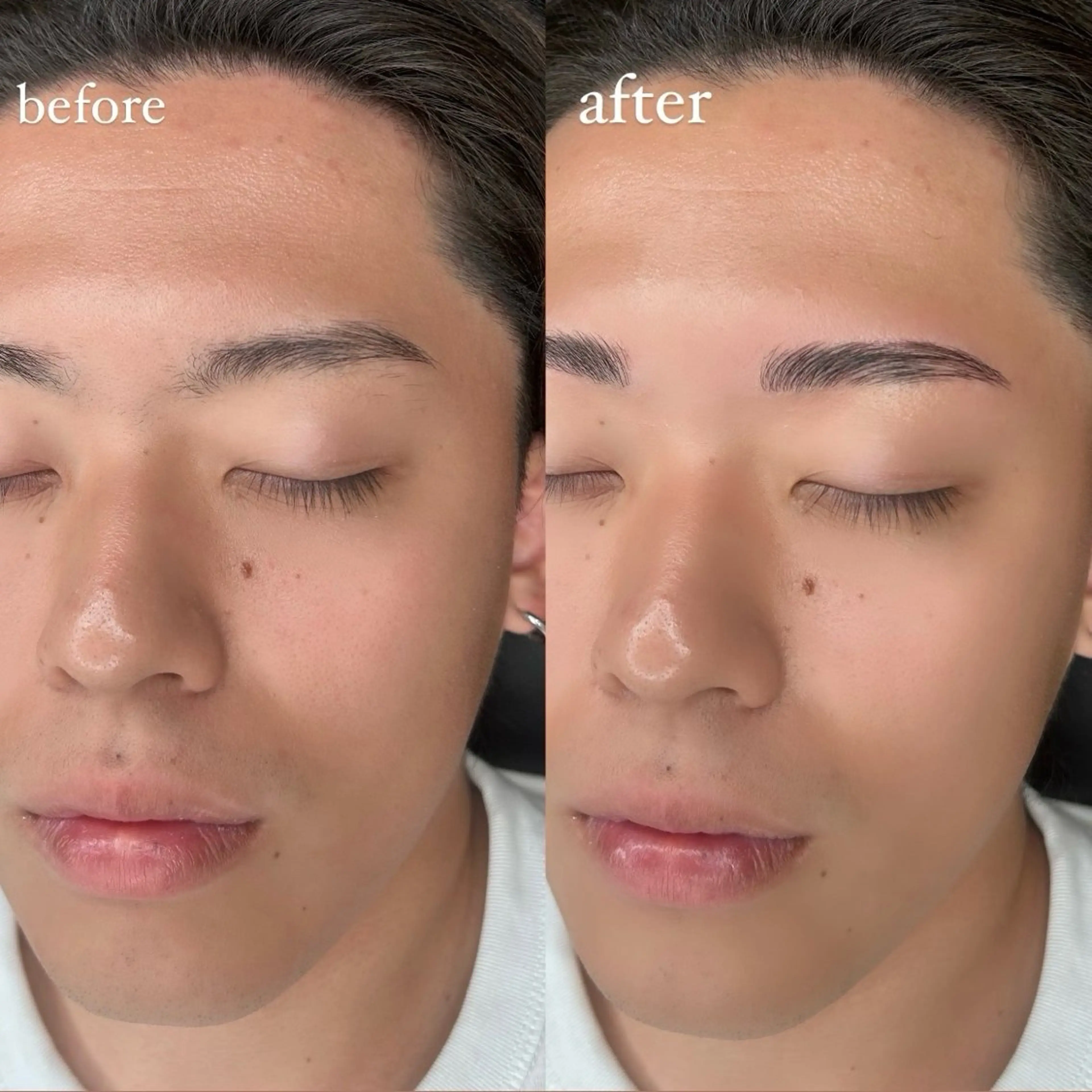 アイブロウ メンズアイブロウ 眉毛ワックス脱毛 ワックス脱毛 眉カット 🧡MISUZU 京都Two🧡のマツエク・マツパデザイン