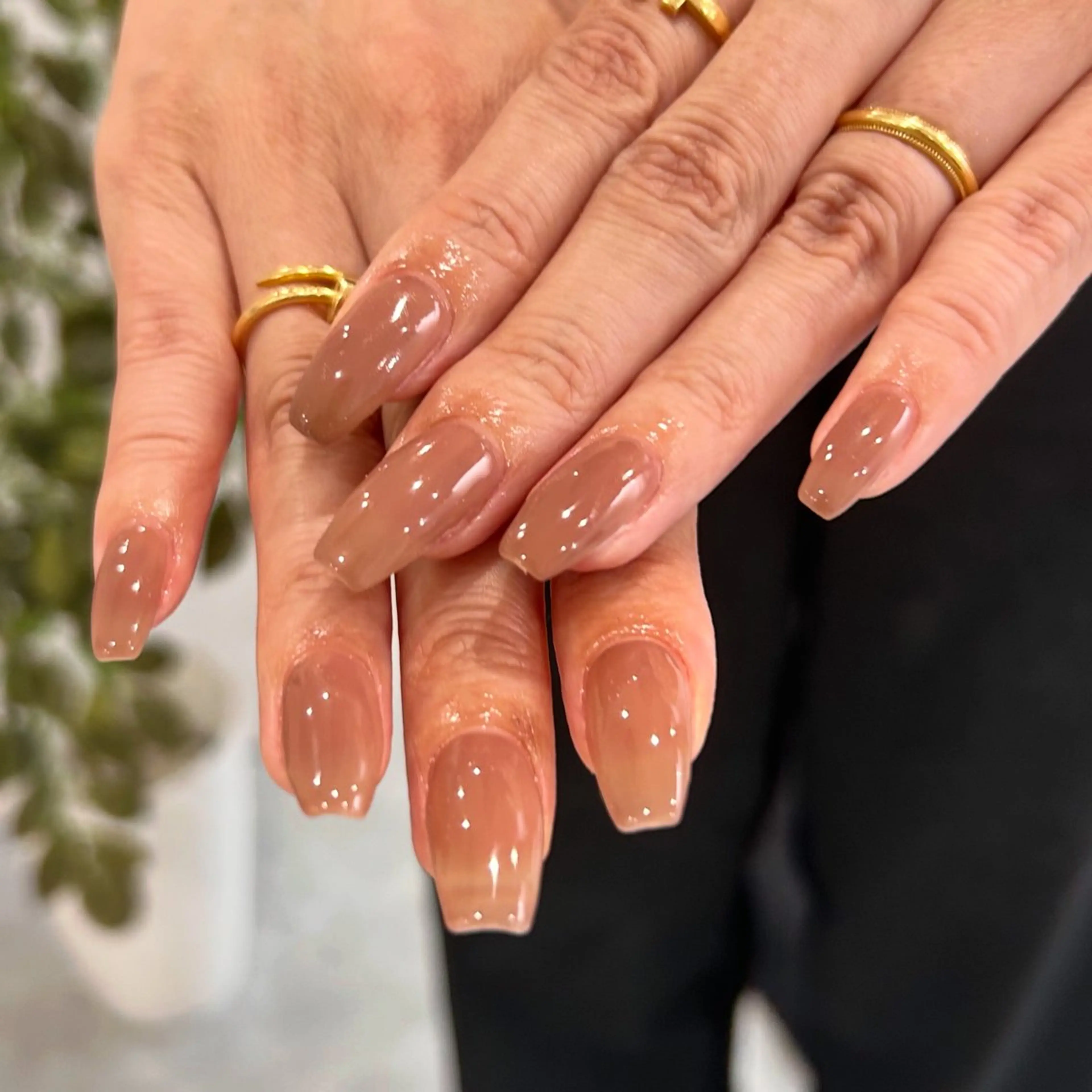 ネイル ワンカラーネイル ハンドネイル RYO ／Amourのネイルデザイン