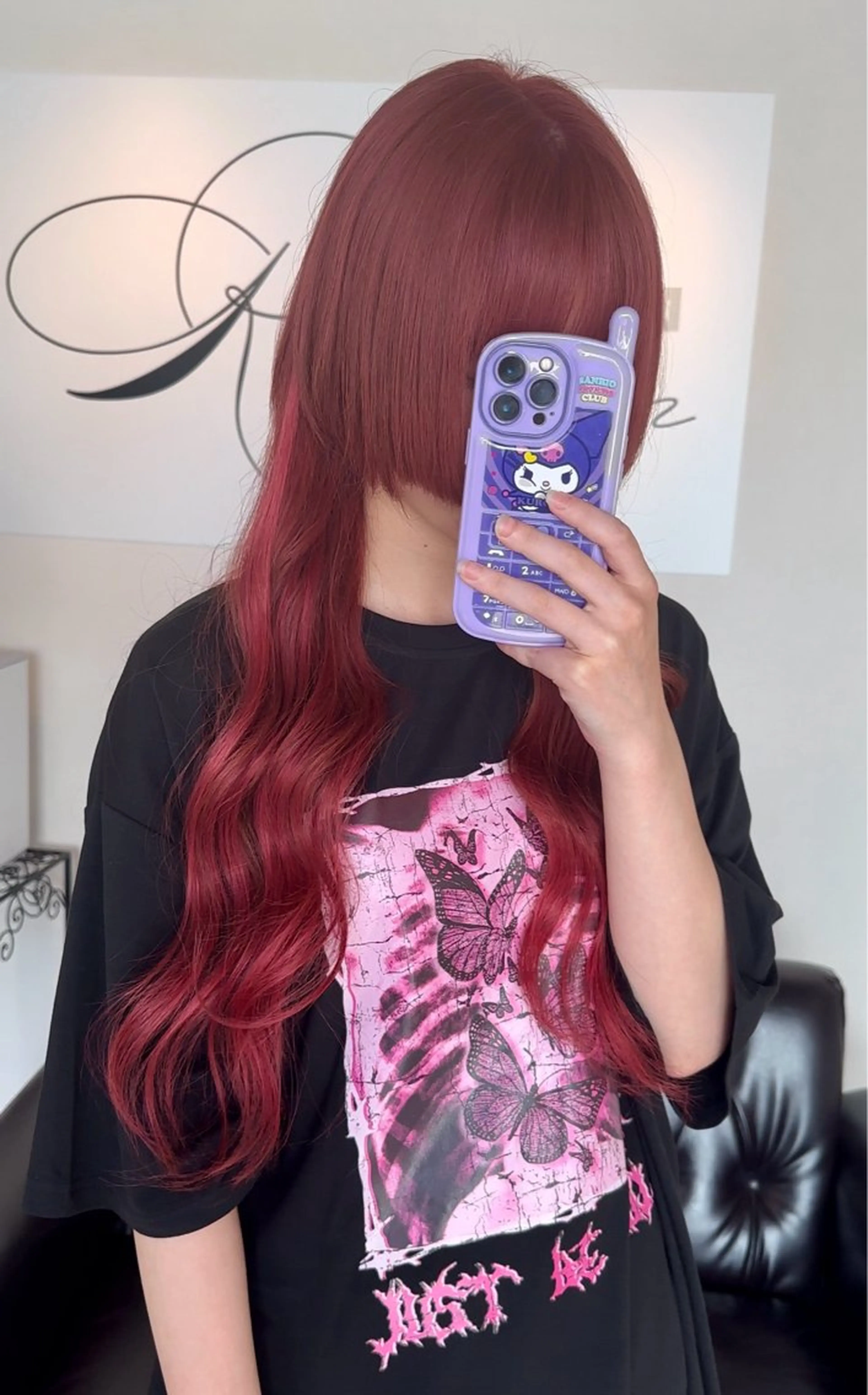 ロング エクステ ロング ウルフカット いの 🍏 Roomのヘアスタイル