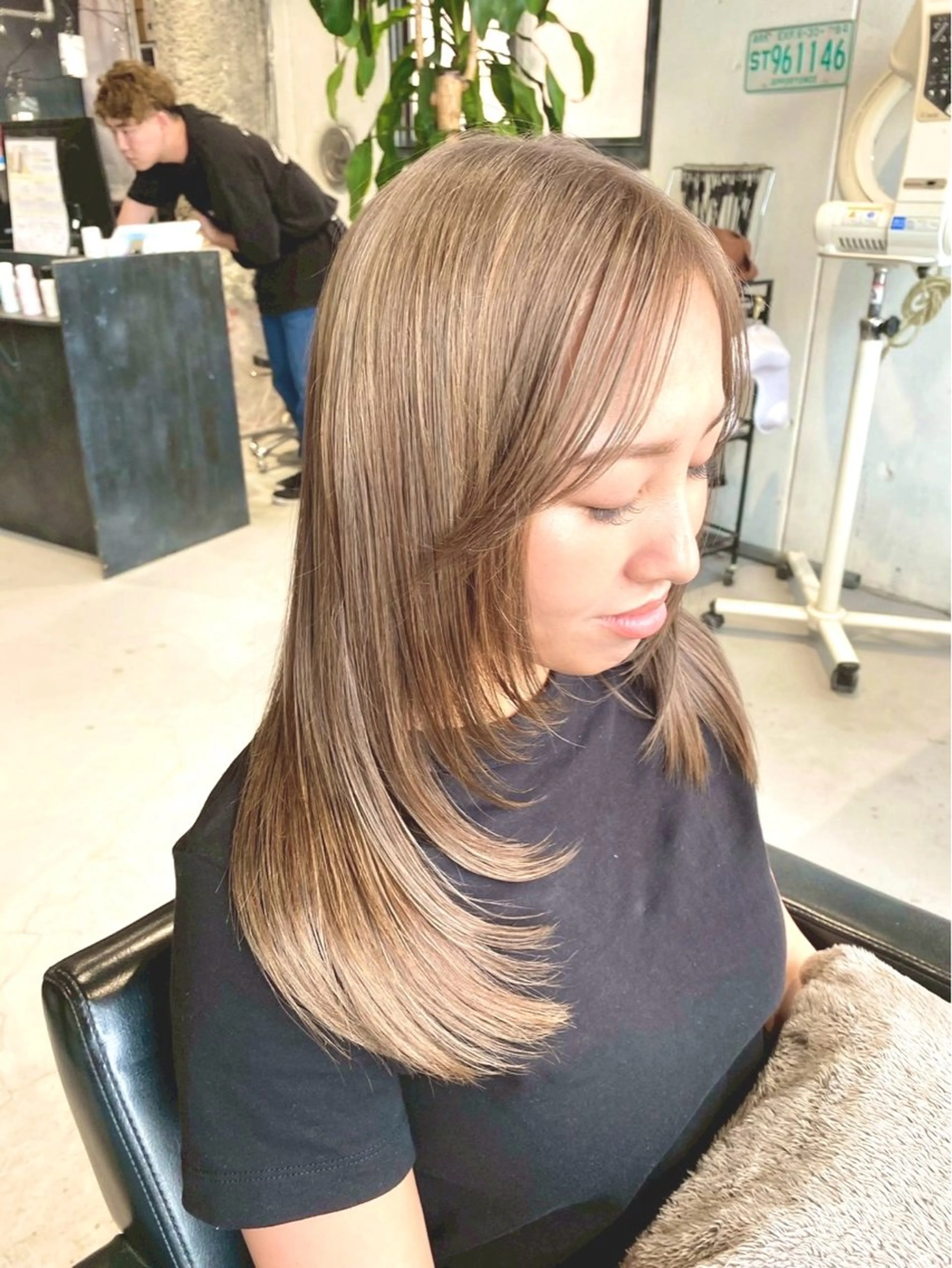 セミロング カラー カット ヘアカラー トリートメント ✂︎cadre✂︎ 🪶かまだれいし🪶のヘアスタイル