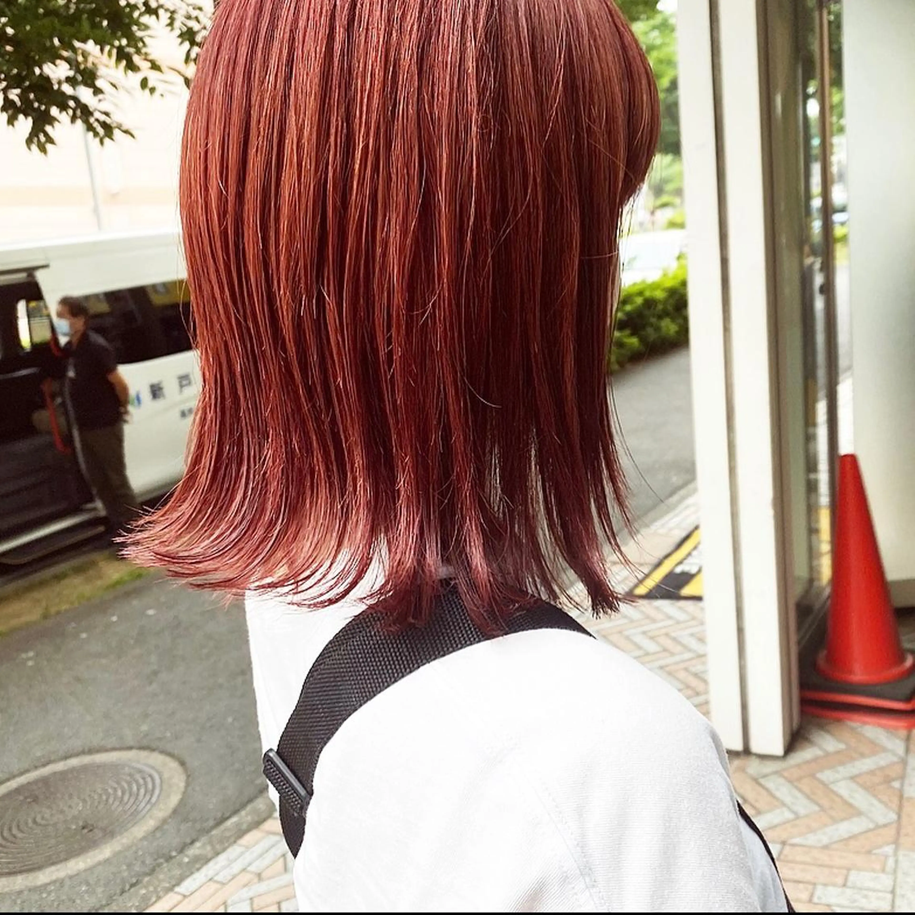 ミディアム カラー 滝本 里実のヘアスタイル