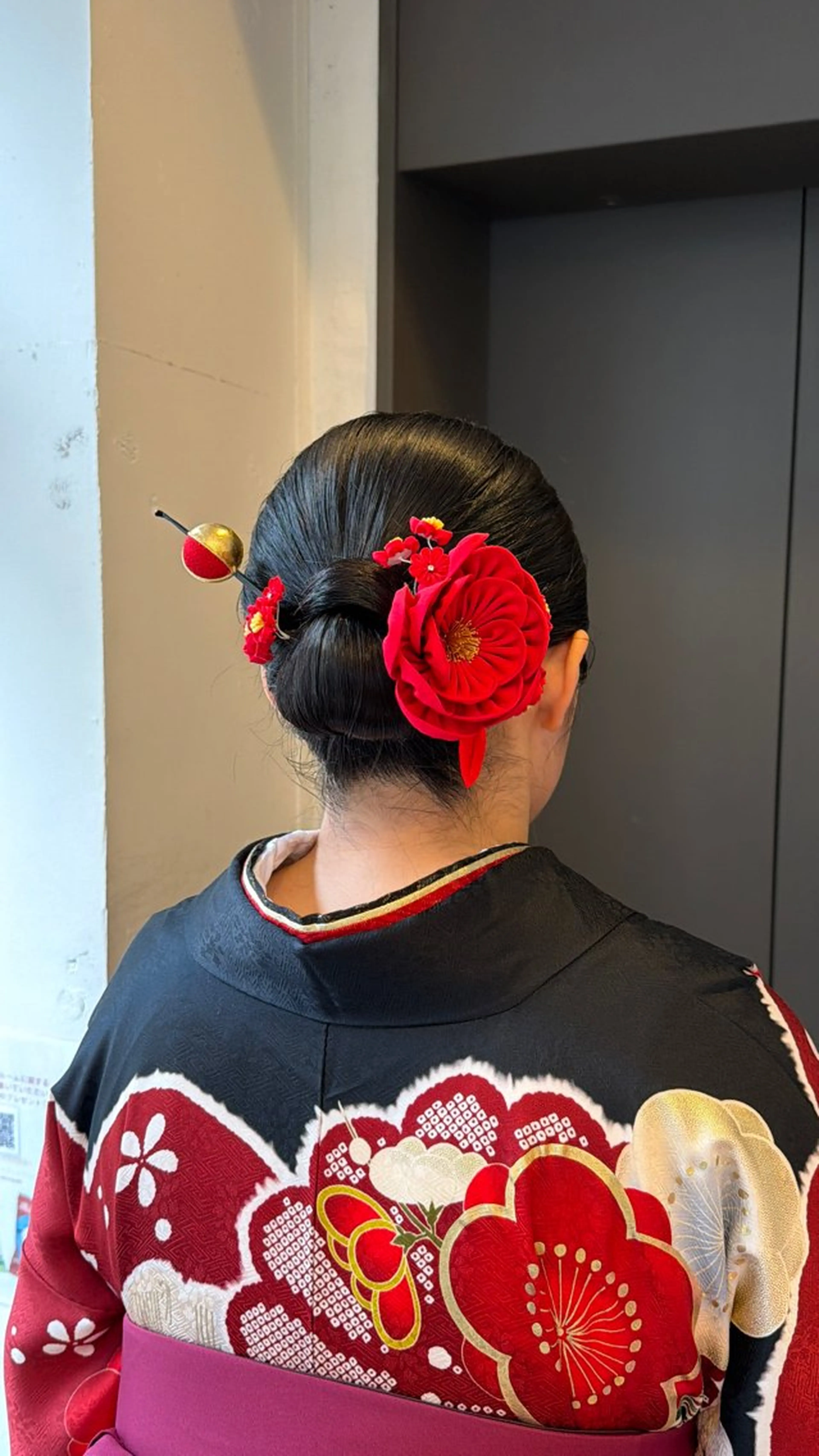 セミロング ヘアアレンジ 浴衣 着付け nanae🌷 吉祥寺のヘアスタイル