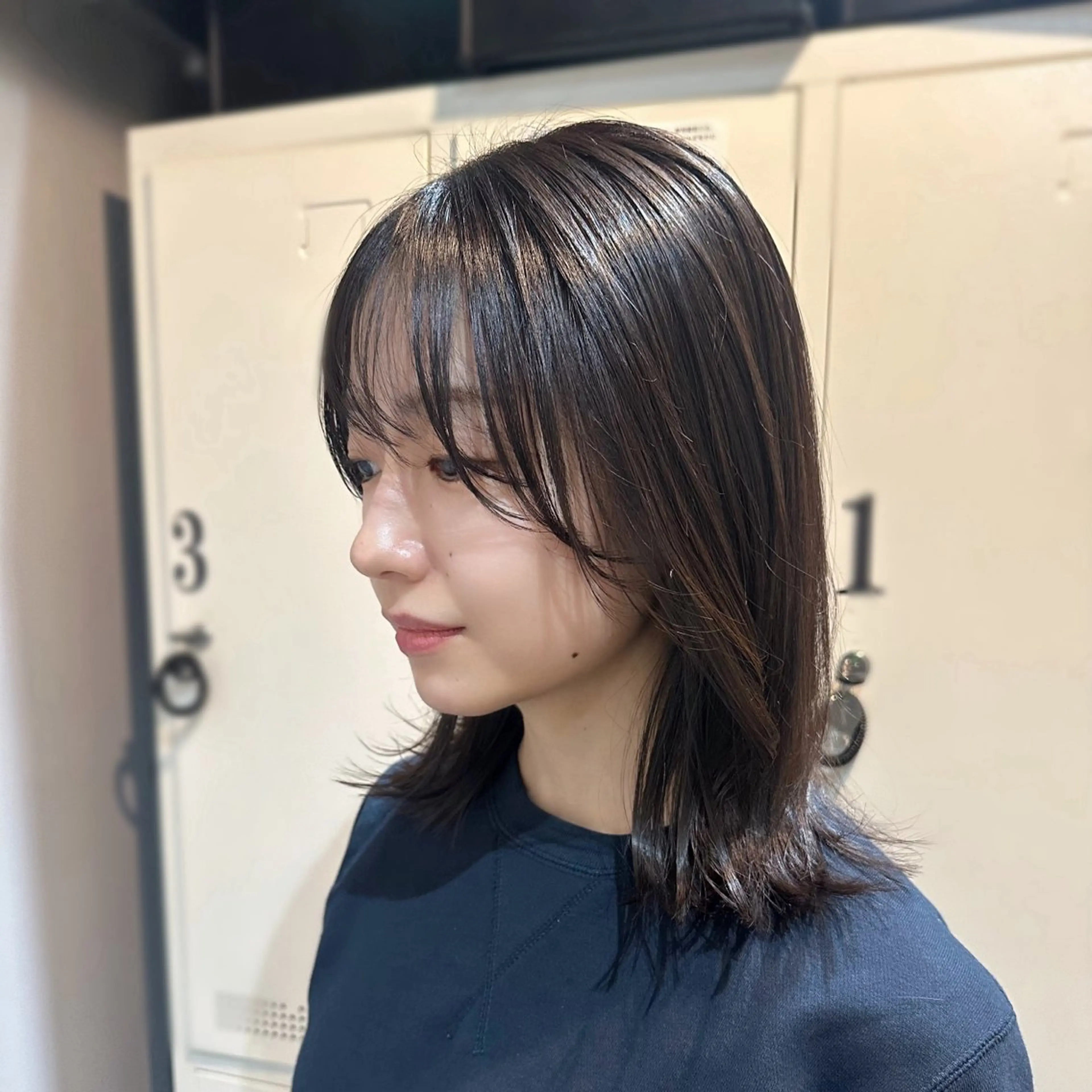 ミディアム カラー ヘアアレンジ 縮毛矯正+モテカラー 🎀✨MIHOのヘアスタイル
