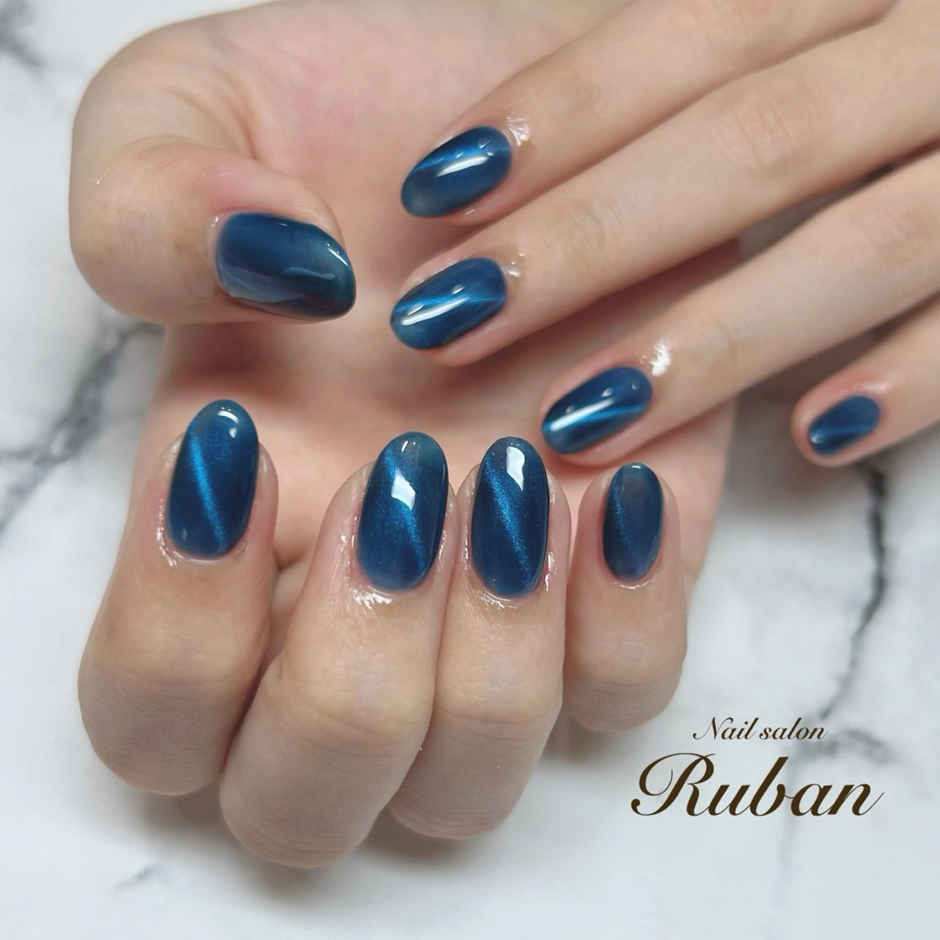 ネイル マグネットネイル ワンカラーネイル Nail salon Rubanのネイルデザイン