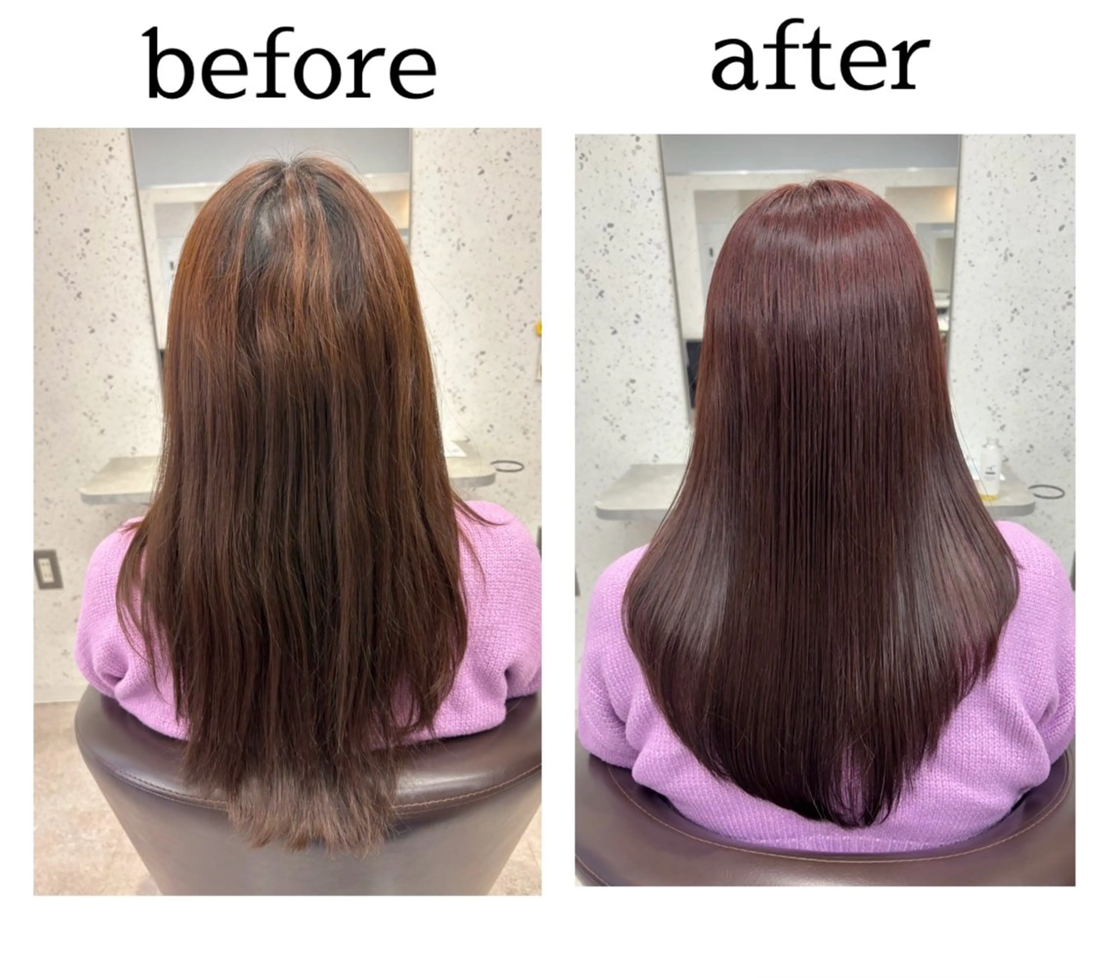 ロング カラー ブラウンカラー Cocosia 山口のヘアスタイル