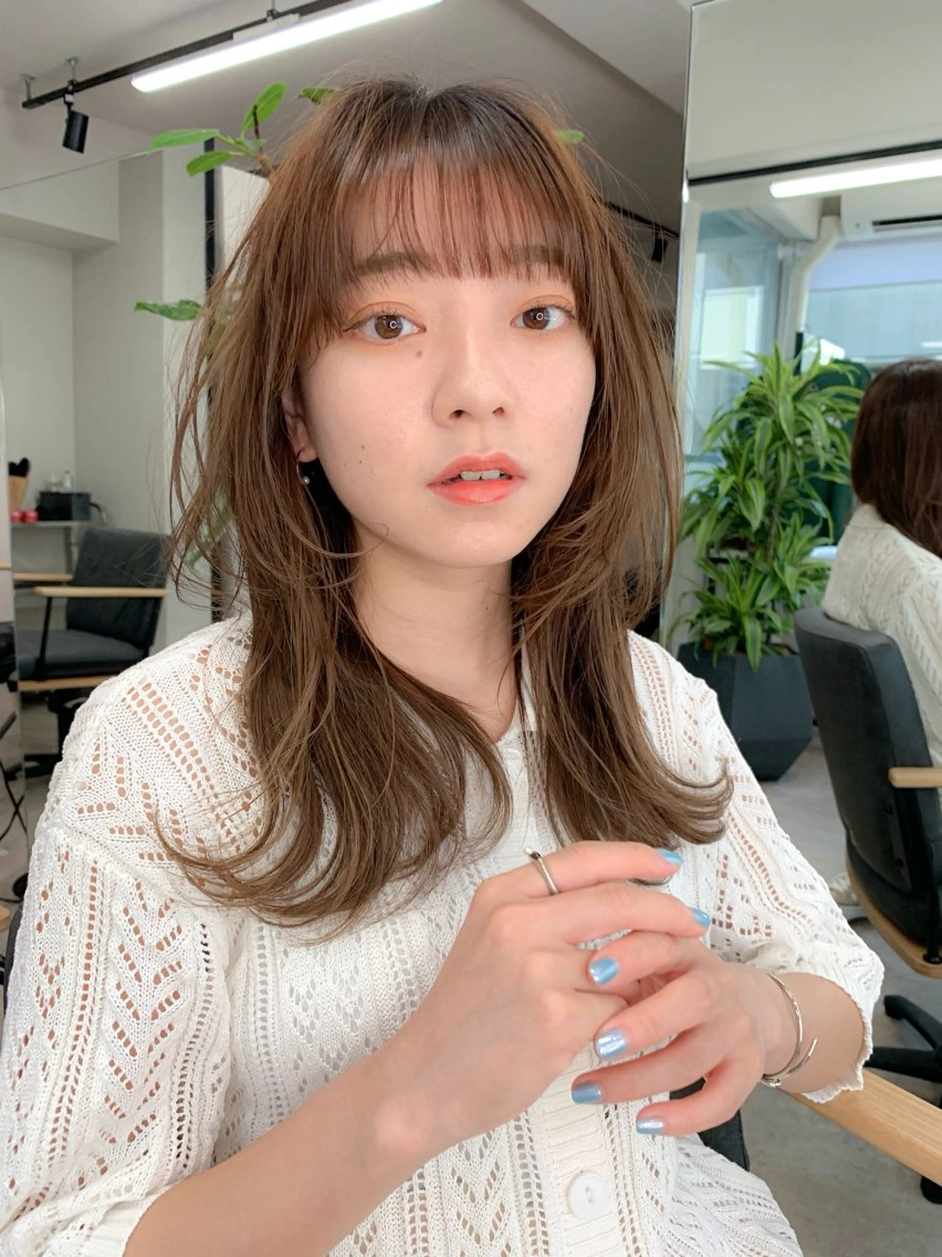 セミロング カラー ハイレイヤー レイヤーカット カット ヘアカラー トリートメント ヘッドスパ ヘアセット 🌟ブリーチ/ボブ/ レイヤー渋谷☀️のヘアスタイル