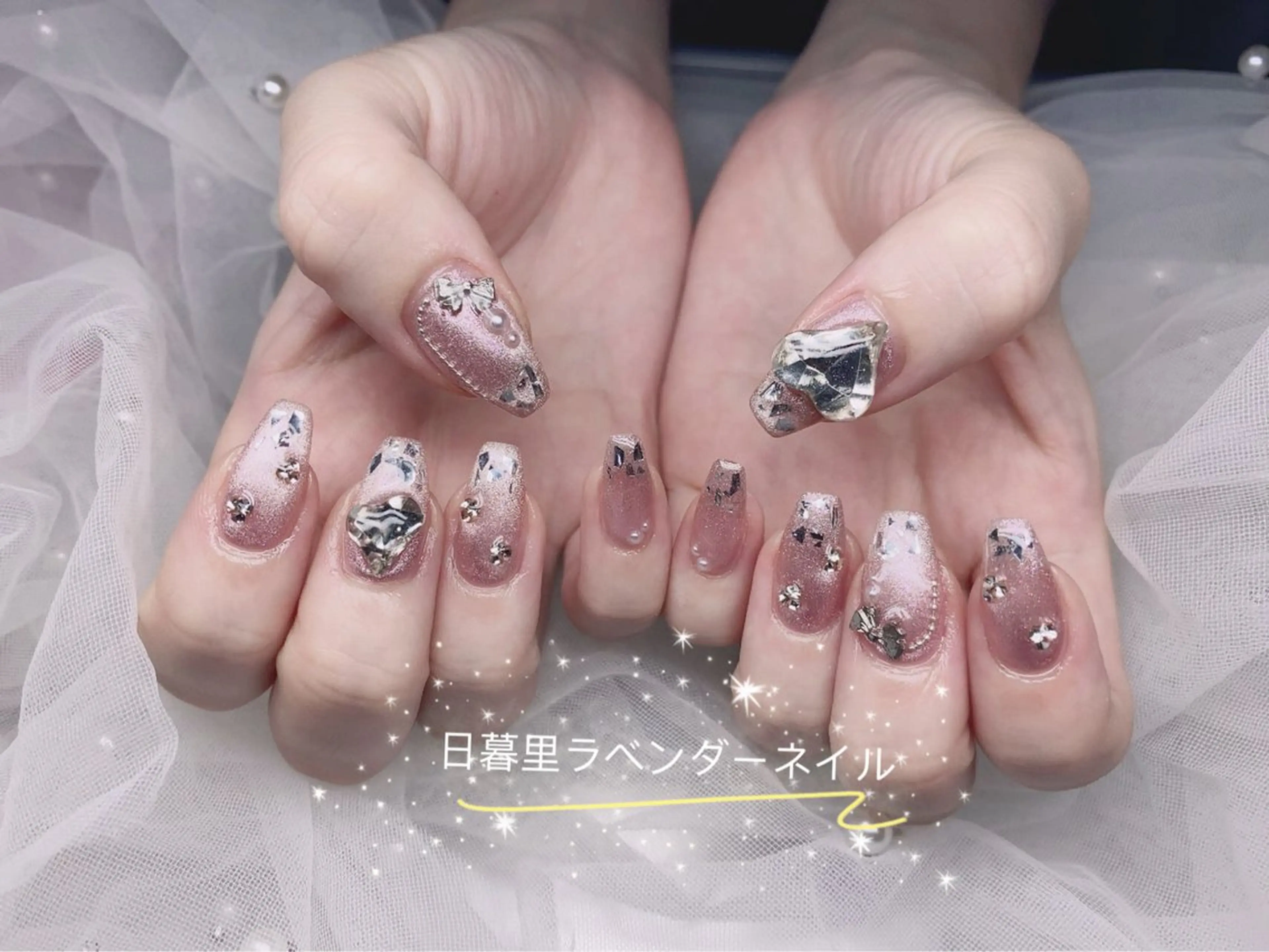 ネイル ラベンダー💖日暮里 ルル💖ネイルのネイルデザイン