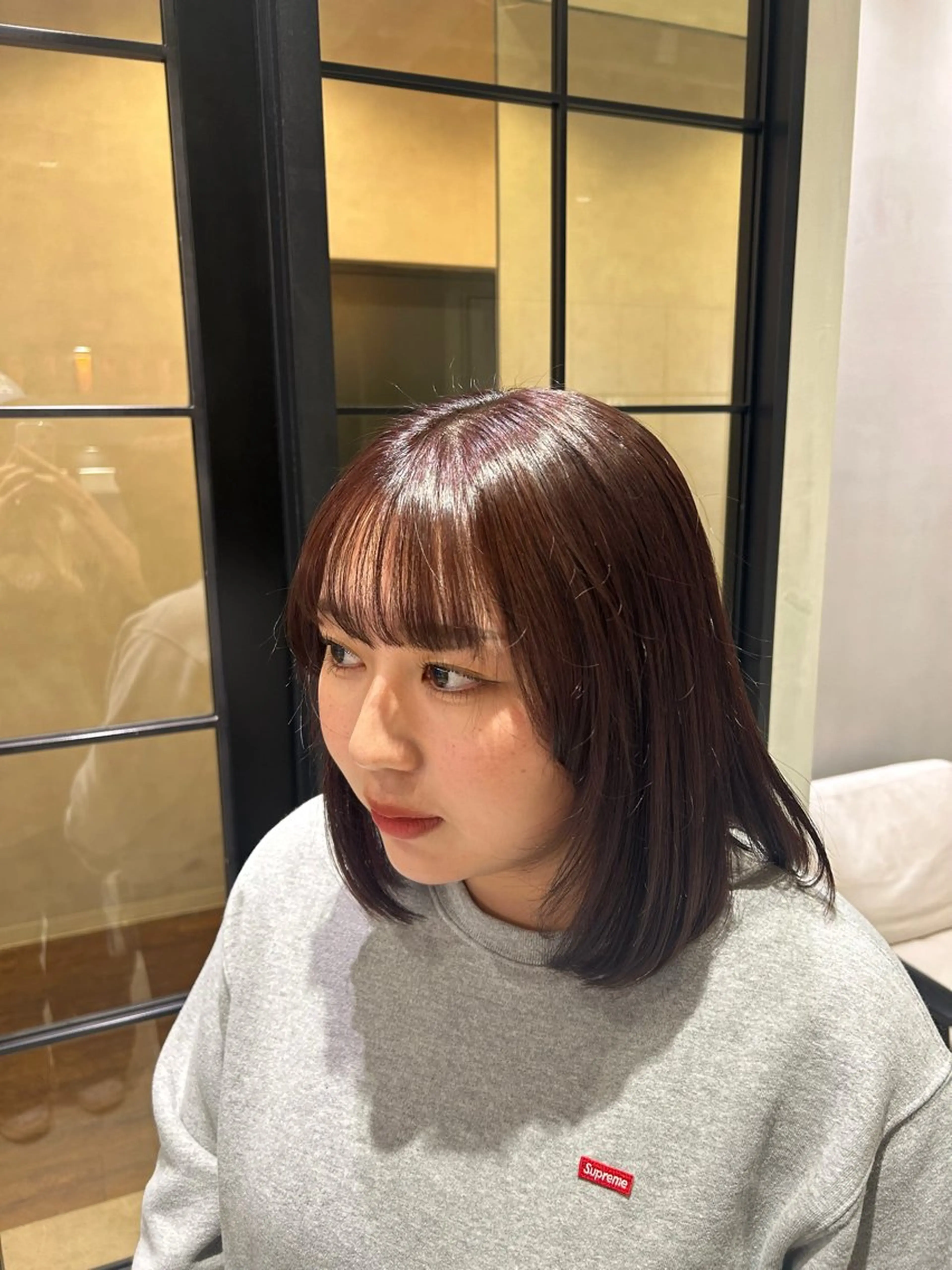 顔周りカット🎀×艶々カラー🩵の写真