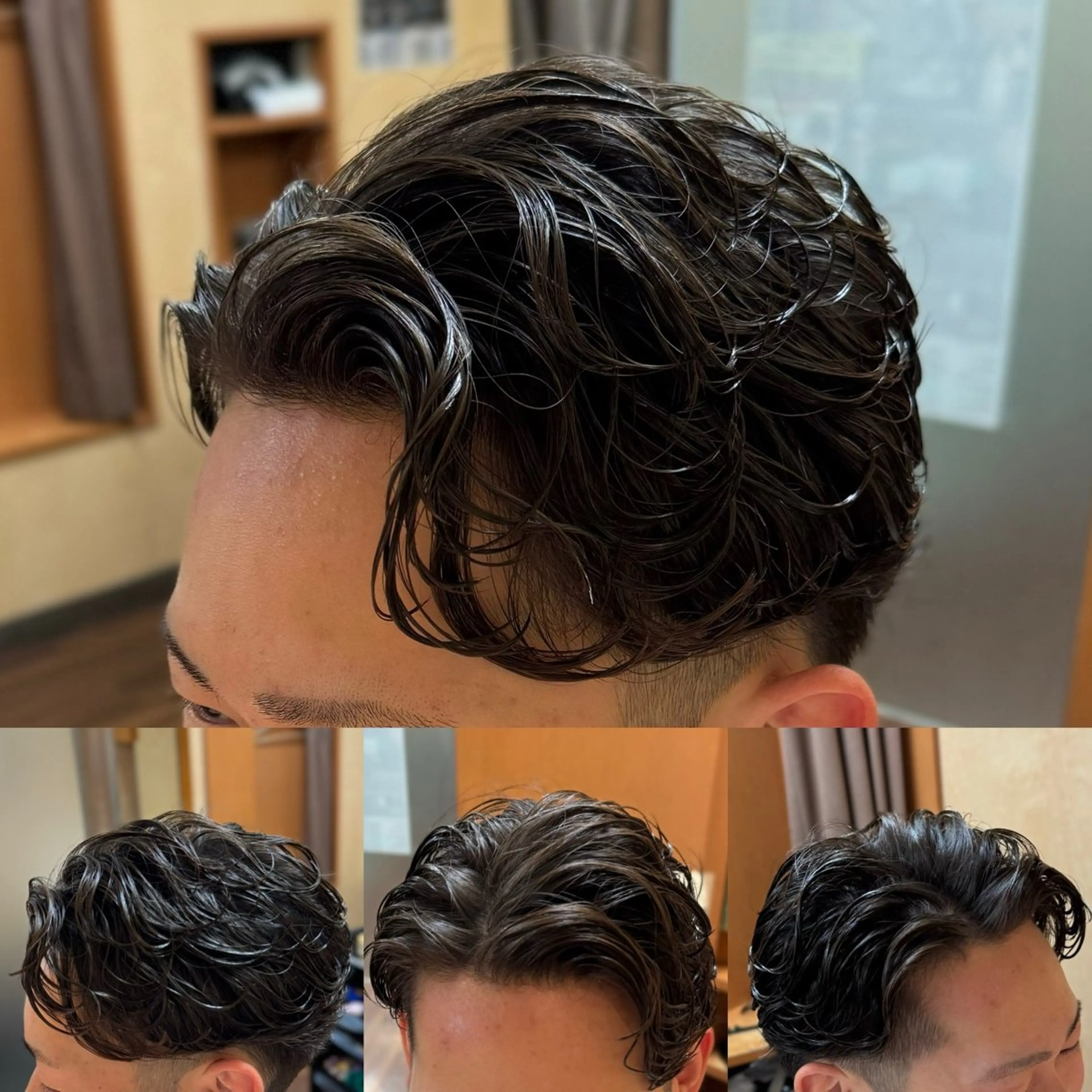 ミディアム 阿賀 佑季のヘアスタイル