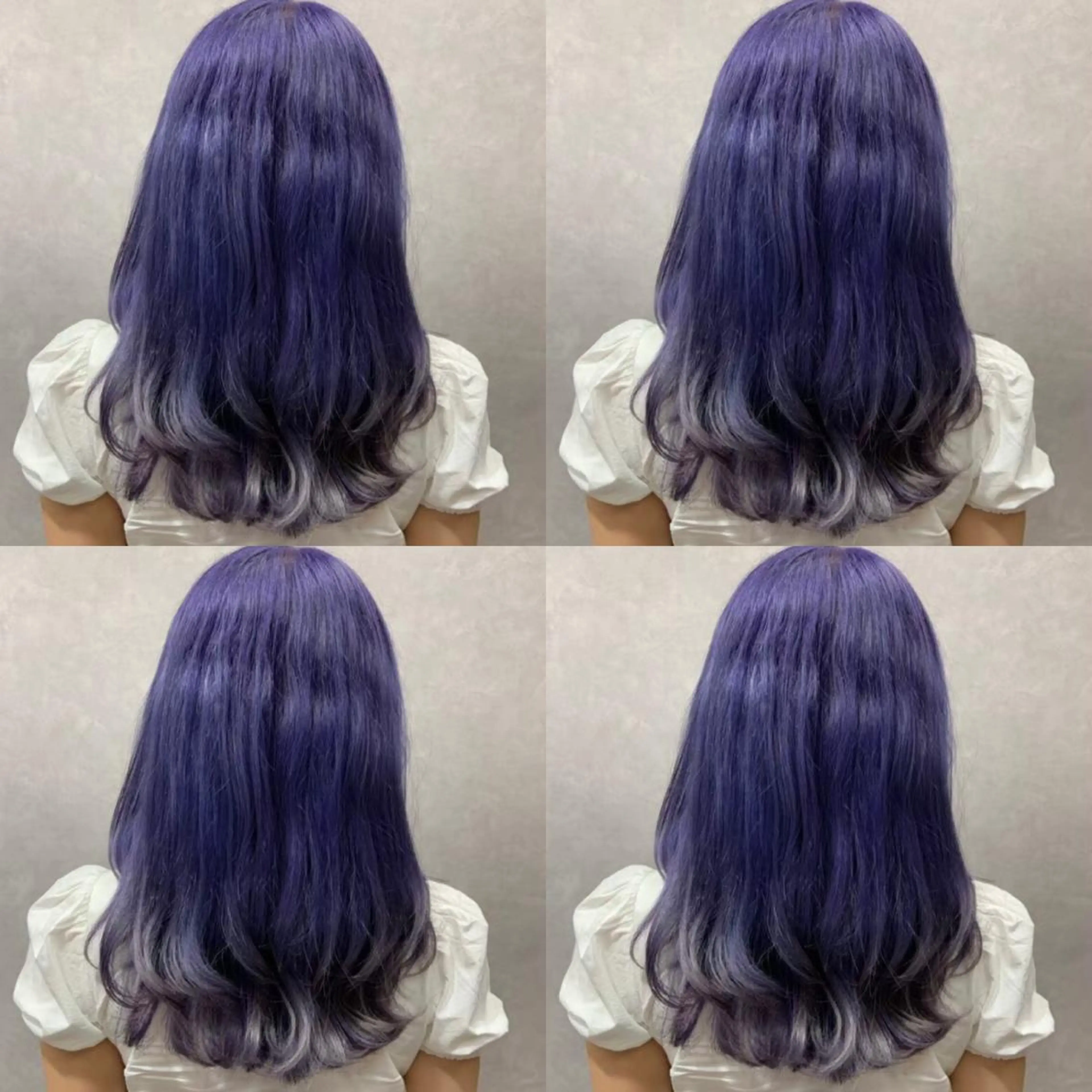 セミロング カラー ヘアアレンジ ダブルカラー 💎yuto💎 ハイトーン/韓国ヘアのヘアスタイル