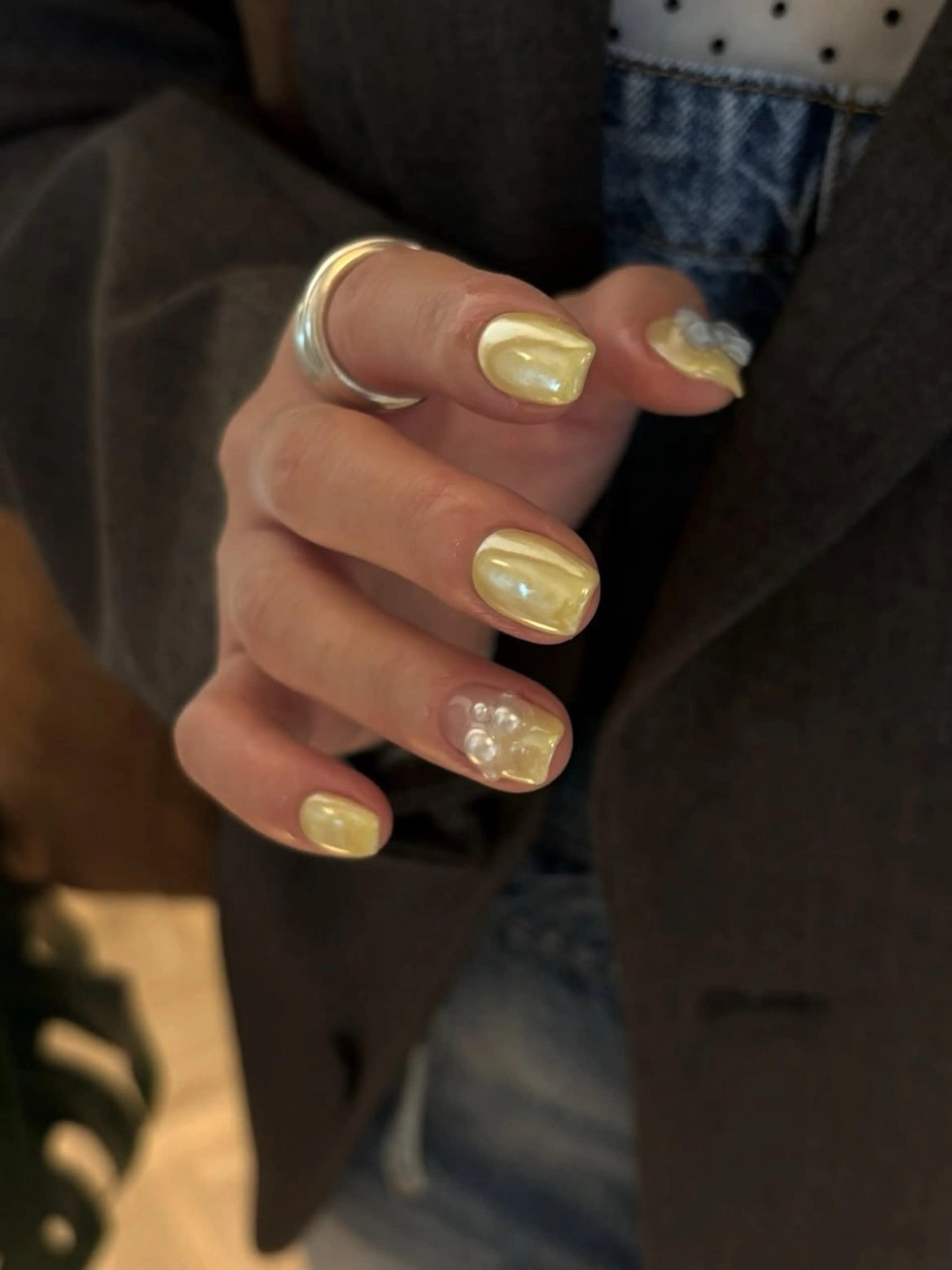 ネイル アートネイル フレンチネイル ジェルネイル 韓国ネイル 持ち込み ハンドネイル ANA.CHUO 本川越店舗のネイルデザイン