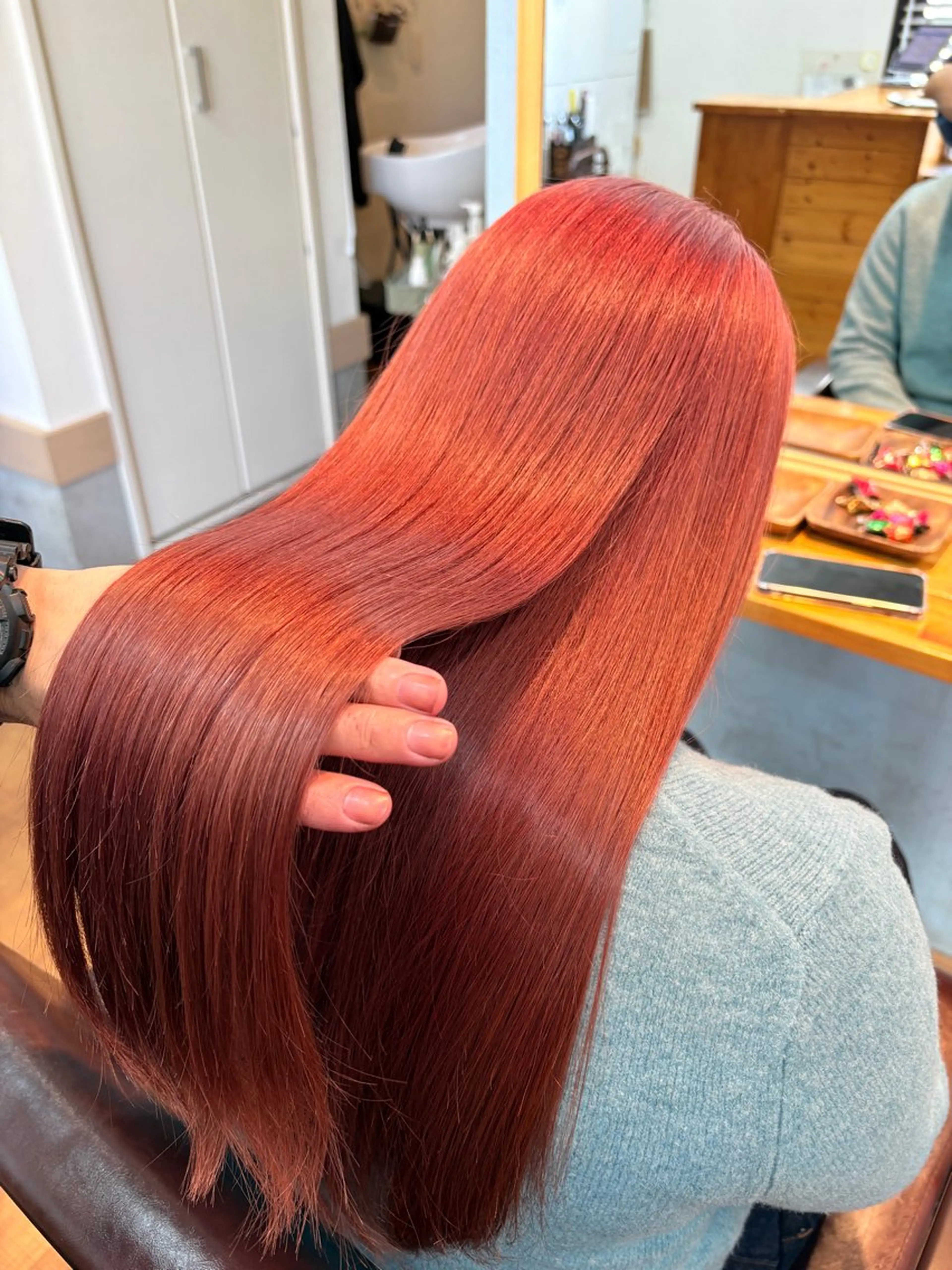 ロング カラー 髙木 優人のヘアスタイル